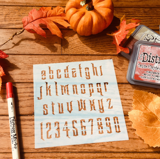 Mansion font Stencil Planner/Bullet Journal/Art Journal/Inking Stencil