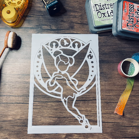 Fairy 2 Piece Stencil Planner/Bullet Journal/Art Journal/Inking Stencil/ bujo planner craft stencil inking card making