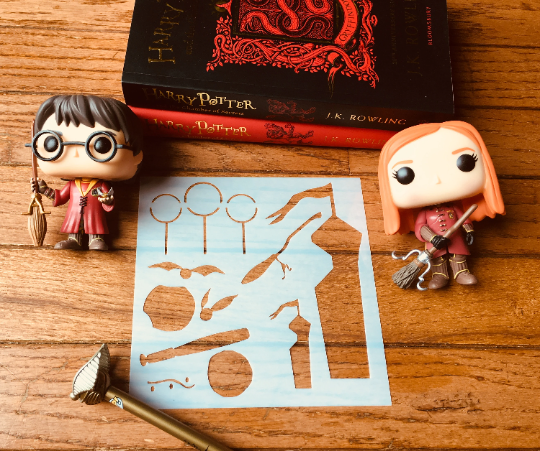 Wizard Game Stencil