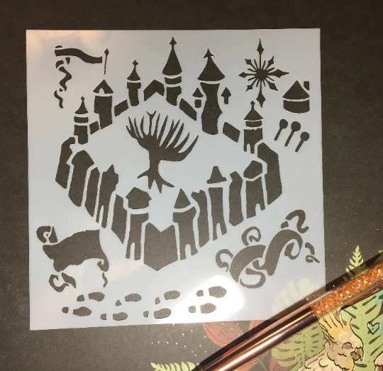 Wizard Map Stencil