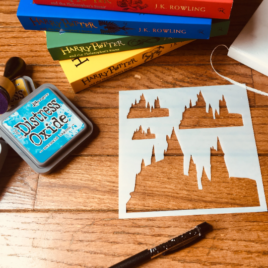Castle Sizes Stencil-Bullet Journal, Planner, Inking, Art Journal, Cookie Stencil
