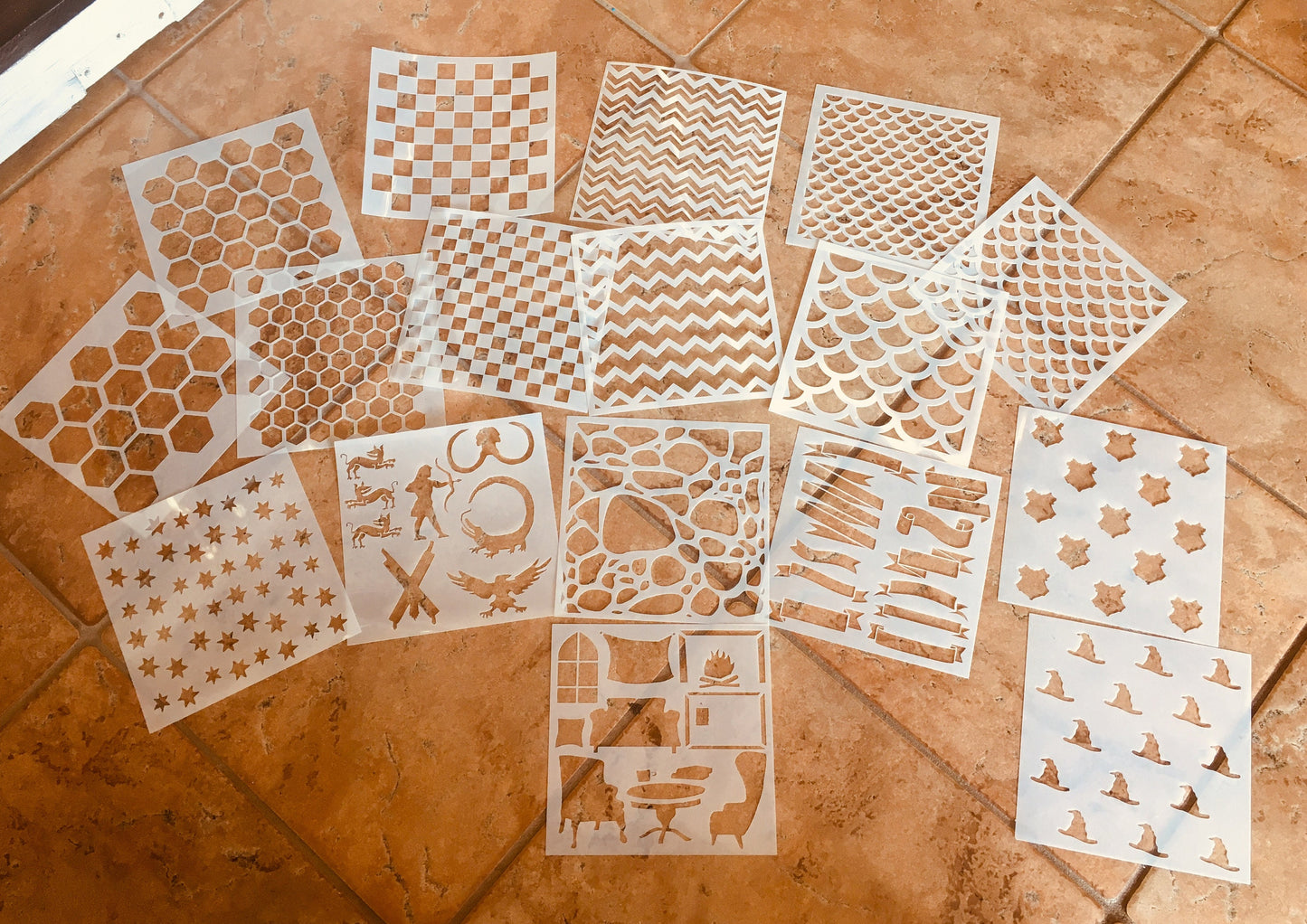 Common Room Stencil, planner Stencil, Bujo Stencil, Art Journal Stencil, Cookie Stencil