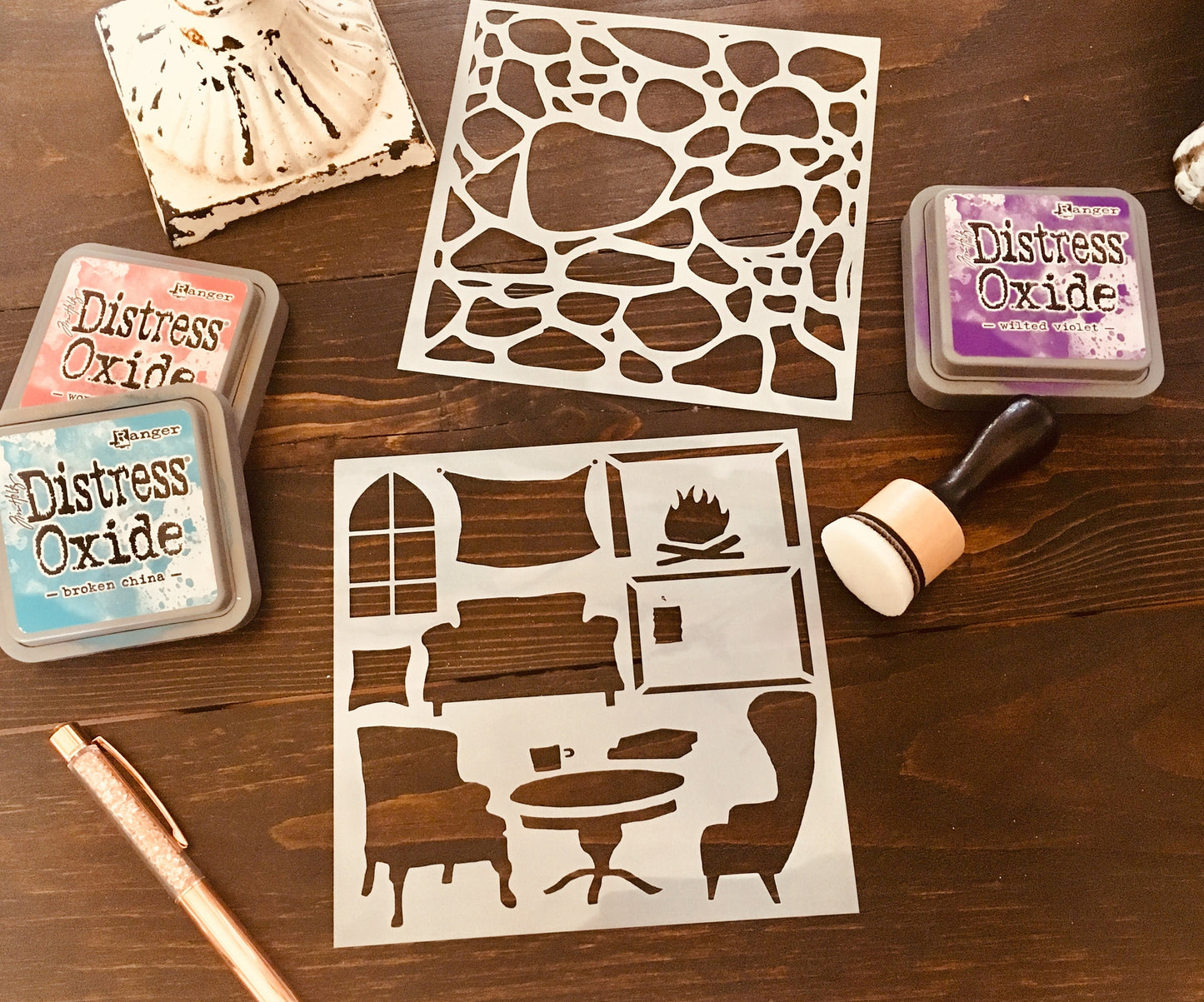 Common Room Stencil, planner Stencil, Bujo Stencil, Art Journal Stencil, Cookie Stencil