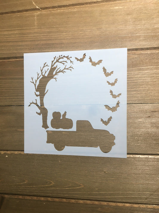 Halloween Wreath Planner/Bullet Journal/Art Journal/Inking Stencil