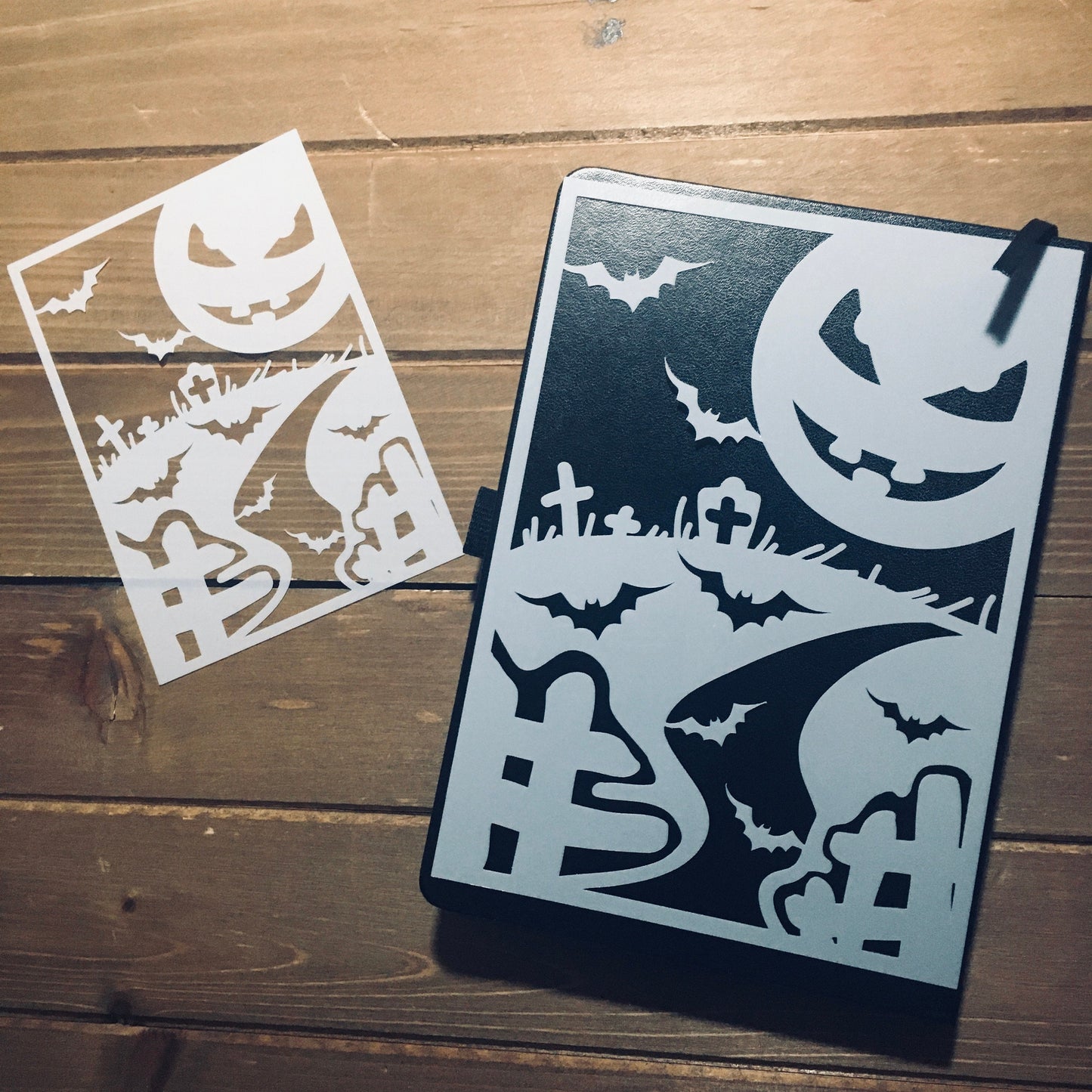 Halloween Moon Stencil Planner/Bullet Journal/Art Journal/Inking Stencil Small and Large (A5 Sized!) Available!