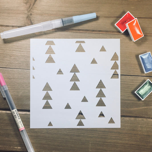 Arrows Pattern Stencil /Inking cover  Planner/Bullet Journal/Art Journal/Inking Stencil