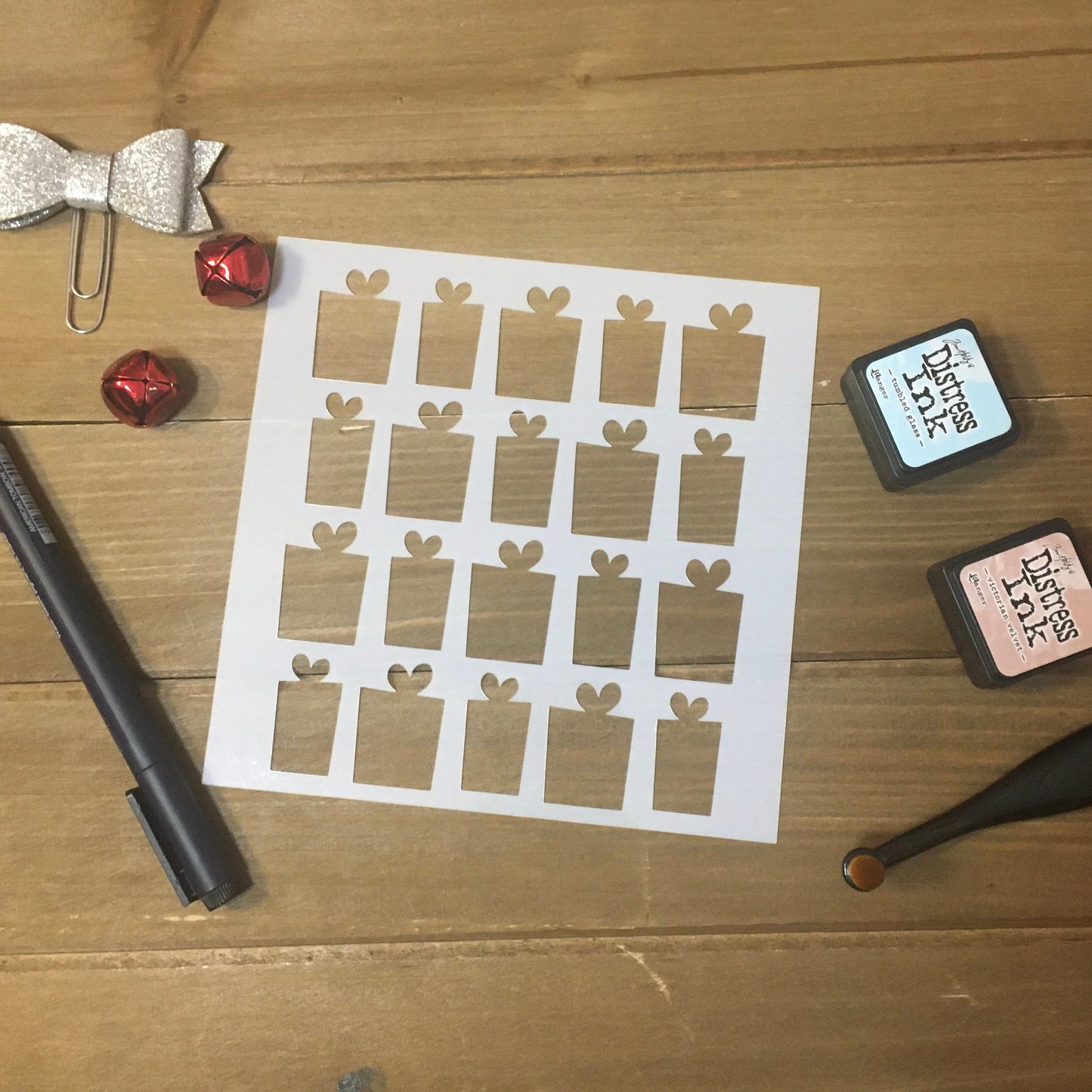 Gift Pattern Stencils /Inking cover  Planner/Bullet Journal/Art Journal/Inking Stencil