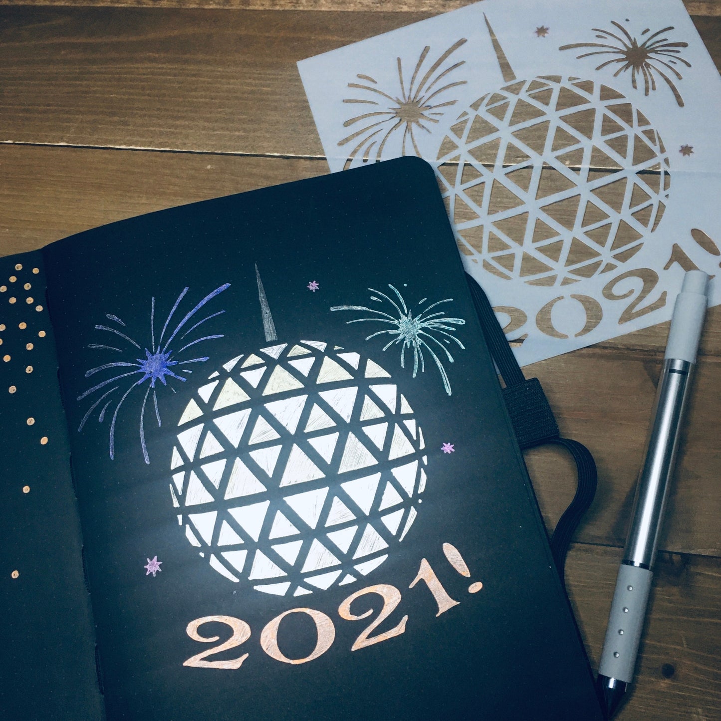 Ball Drop Stencil /Inking cover  Planner/Bullet Journal/Art Journal/Inking Stencil