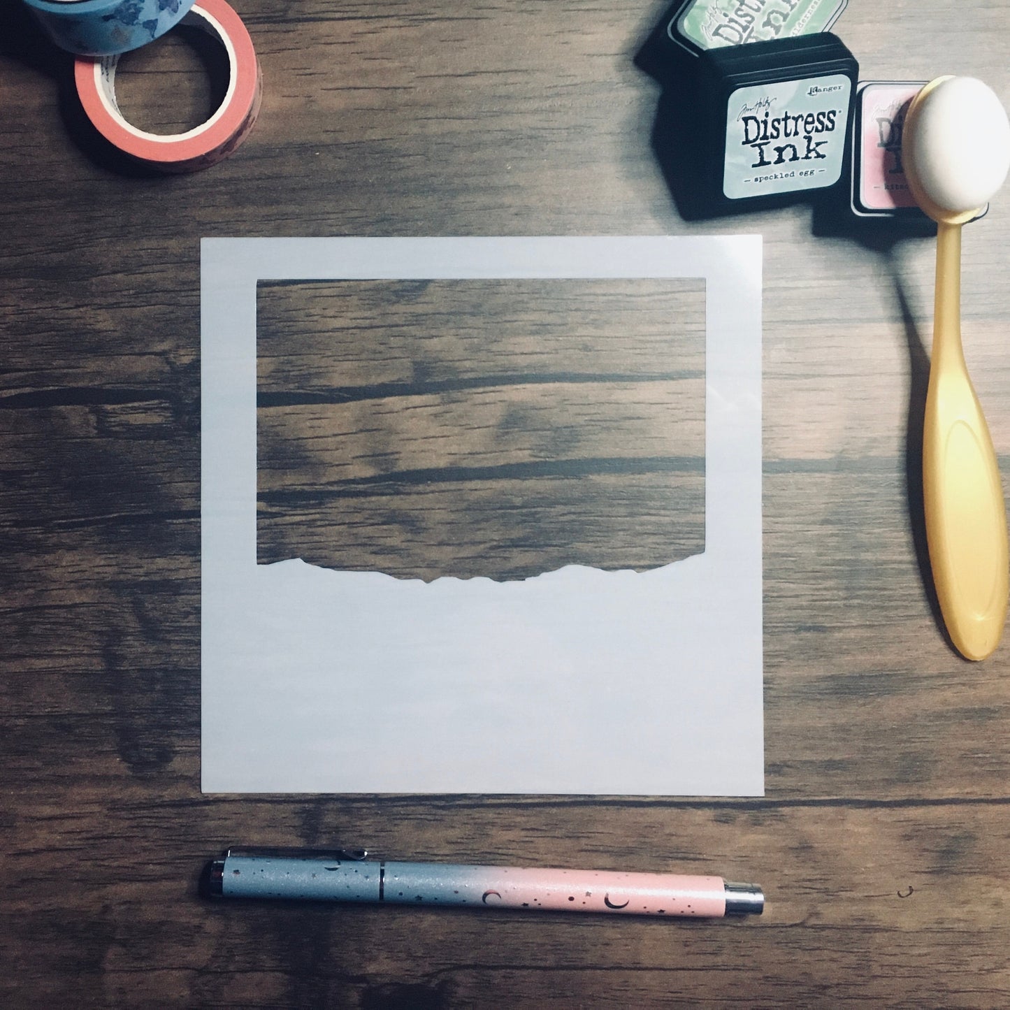 Hot Air Balloons Scene builder set (5 stencils or buy each separately!) /Inking cover  Planner/Bullet Journal/Art Journal/Inking Stencil