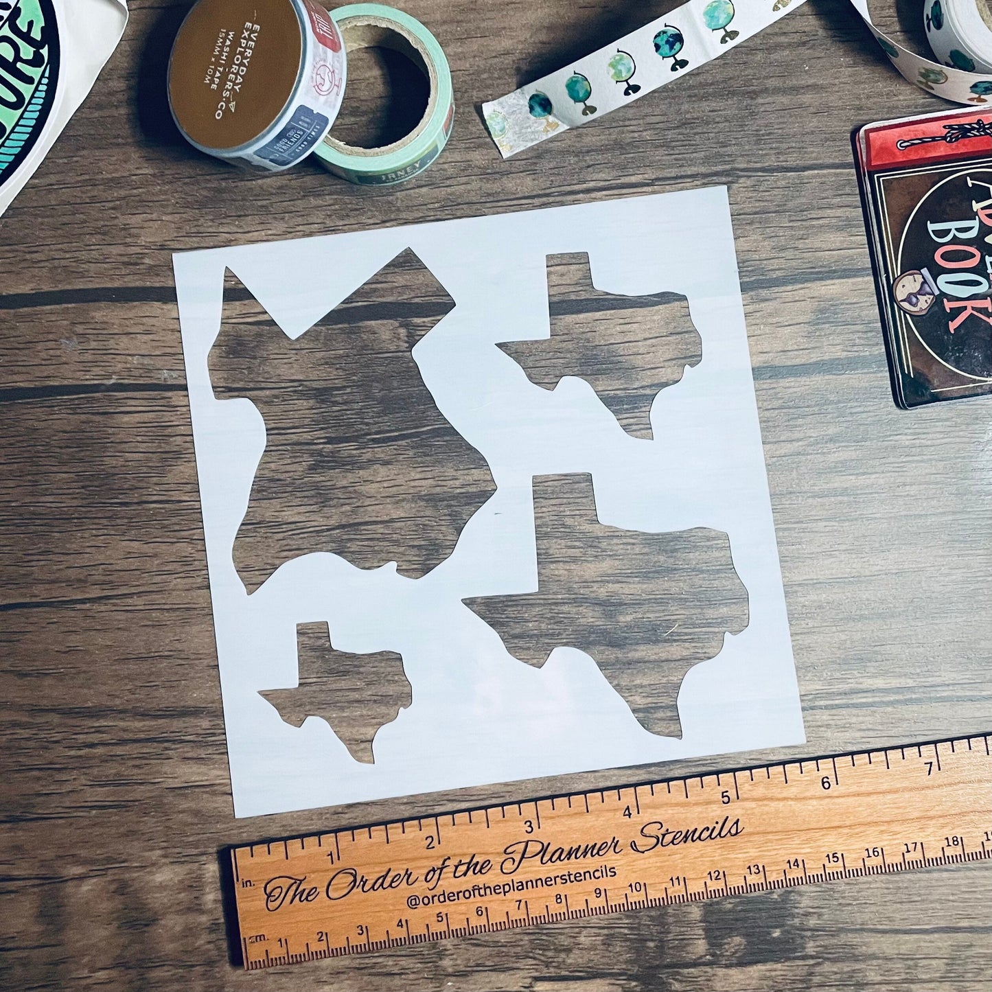 State sizes Stencil /Inking cover Planner/Bullet Journal/Art Journal/Inking Stencil