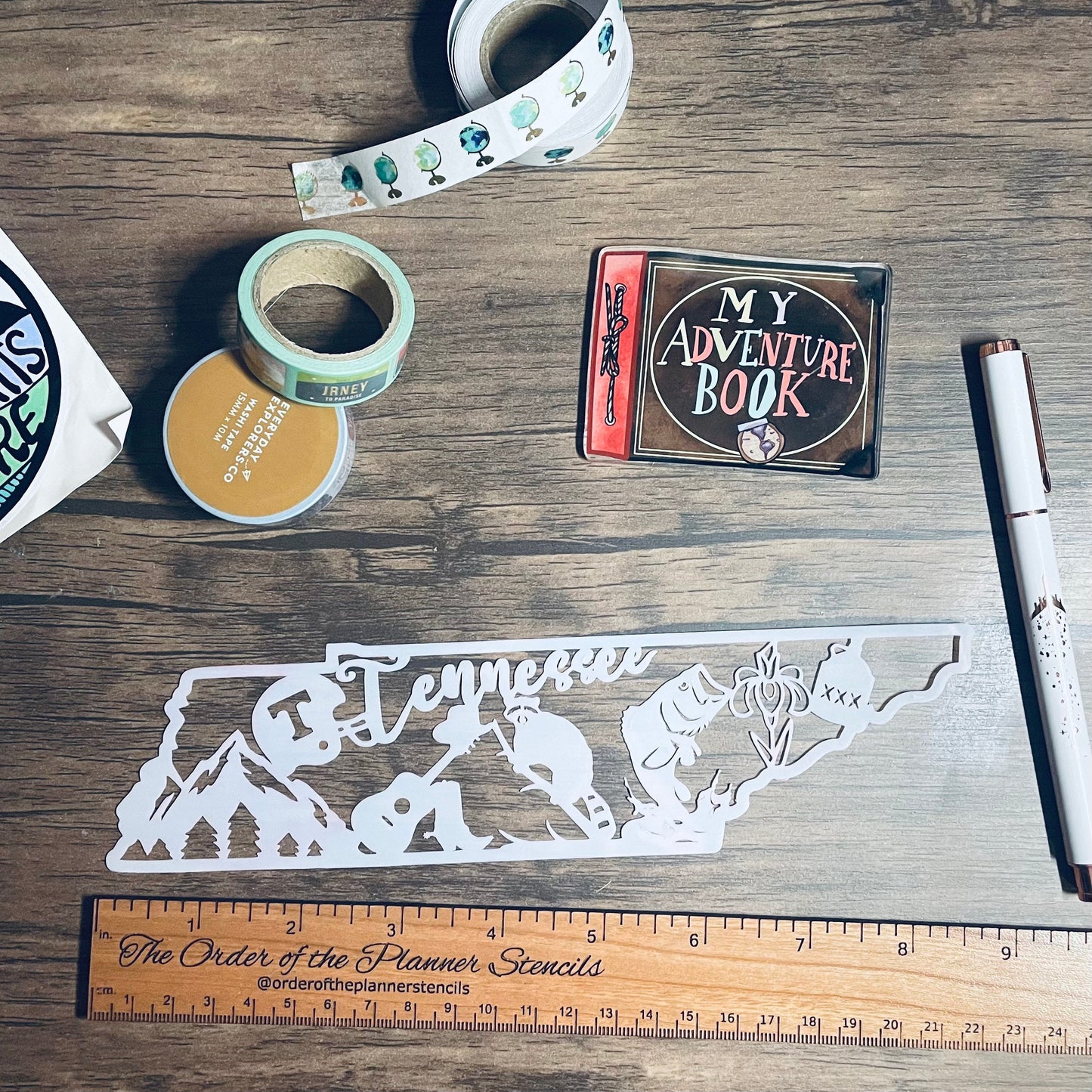 Tennessee things Stencil /Inking cover  Planner/Bullet Journal/Art Journal/Inking Stencil