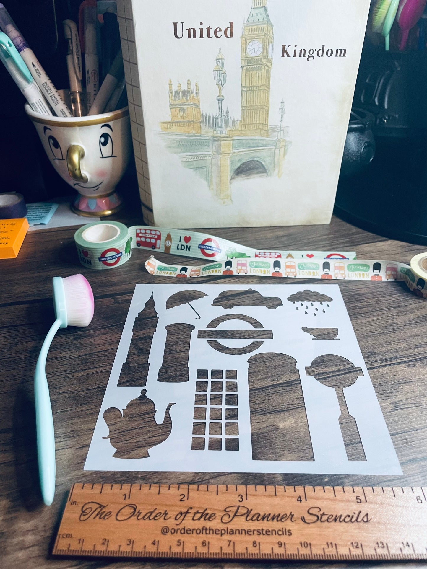 London Things Stencil /Inking cover  Planner/Bullet Journal/Art Journal/Inking Stencil