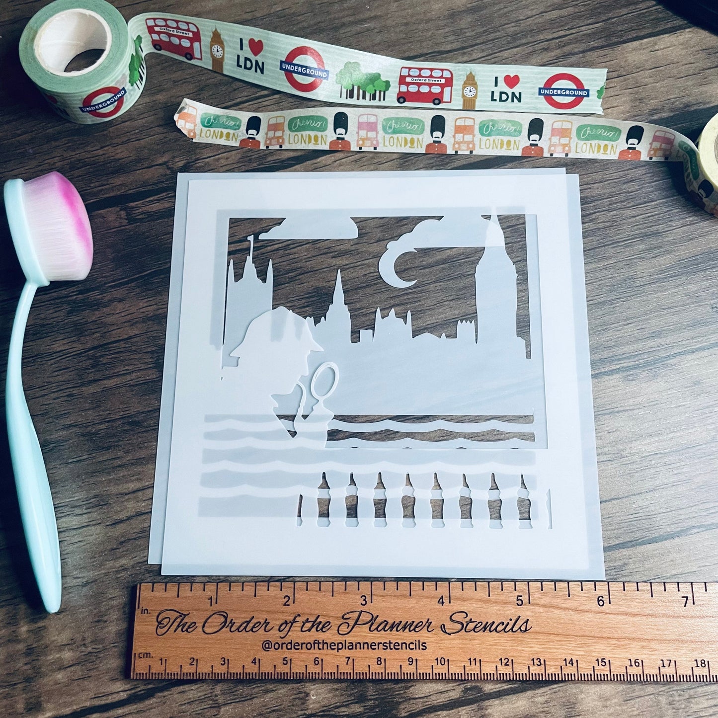 Parliament Detective (Choose one, or get both!) Stencil /Inking cover  Planner/Bullet Journal/Art Journal/Inking Stencil