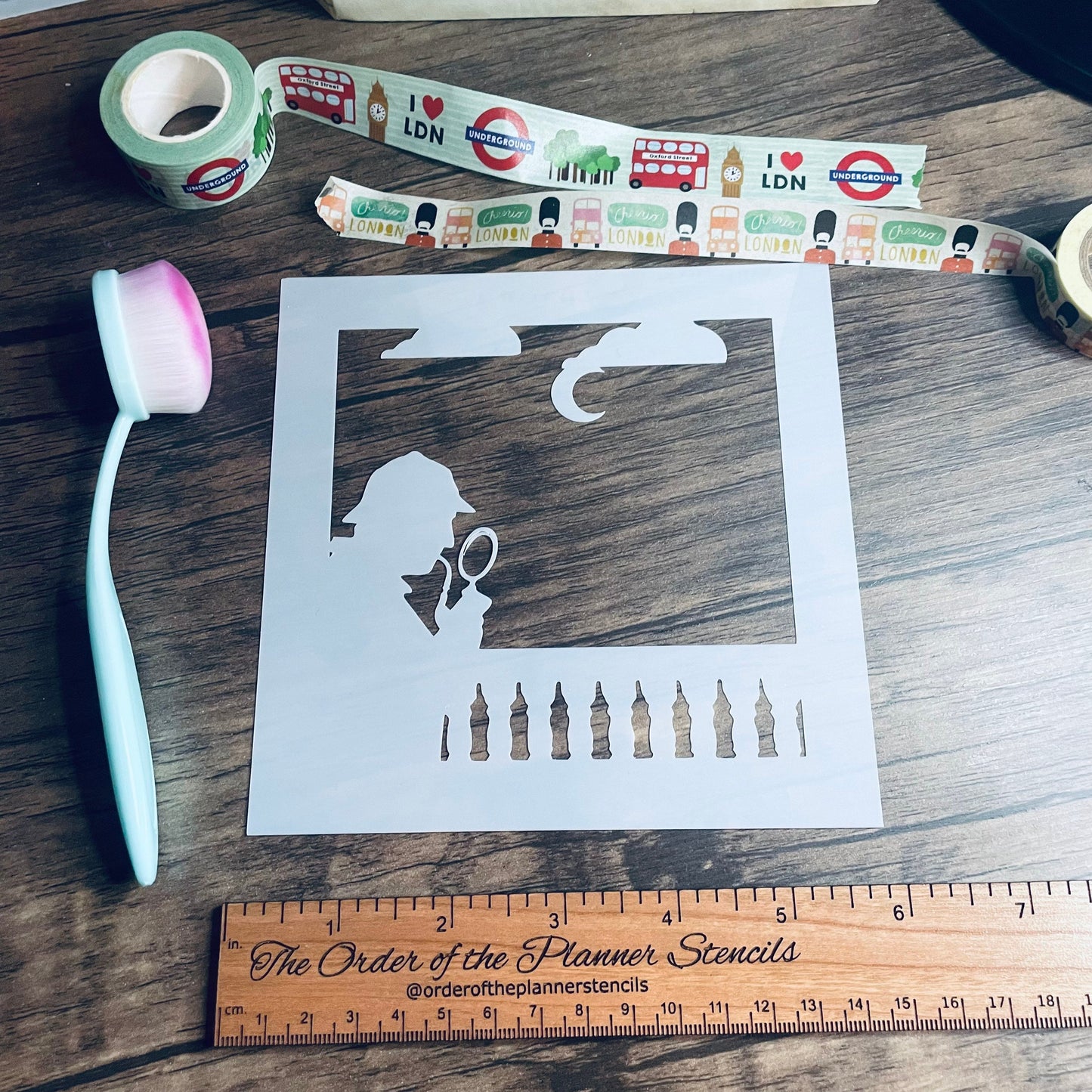 Parliament Detective (Choose one, or get both!) Stencil /Inking cover  Planner/Bullet Journal/Art Journal/Inking Stencil