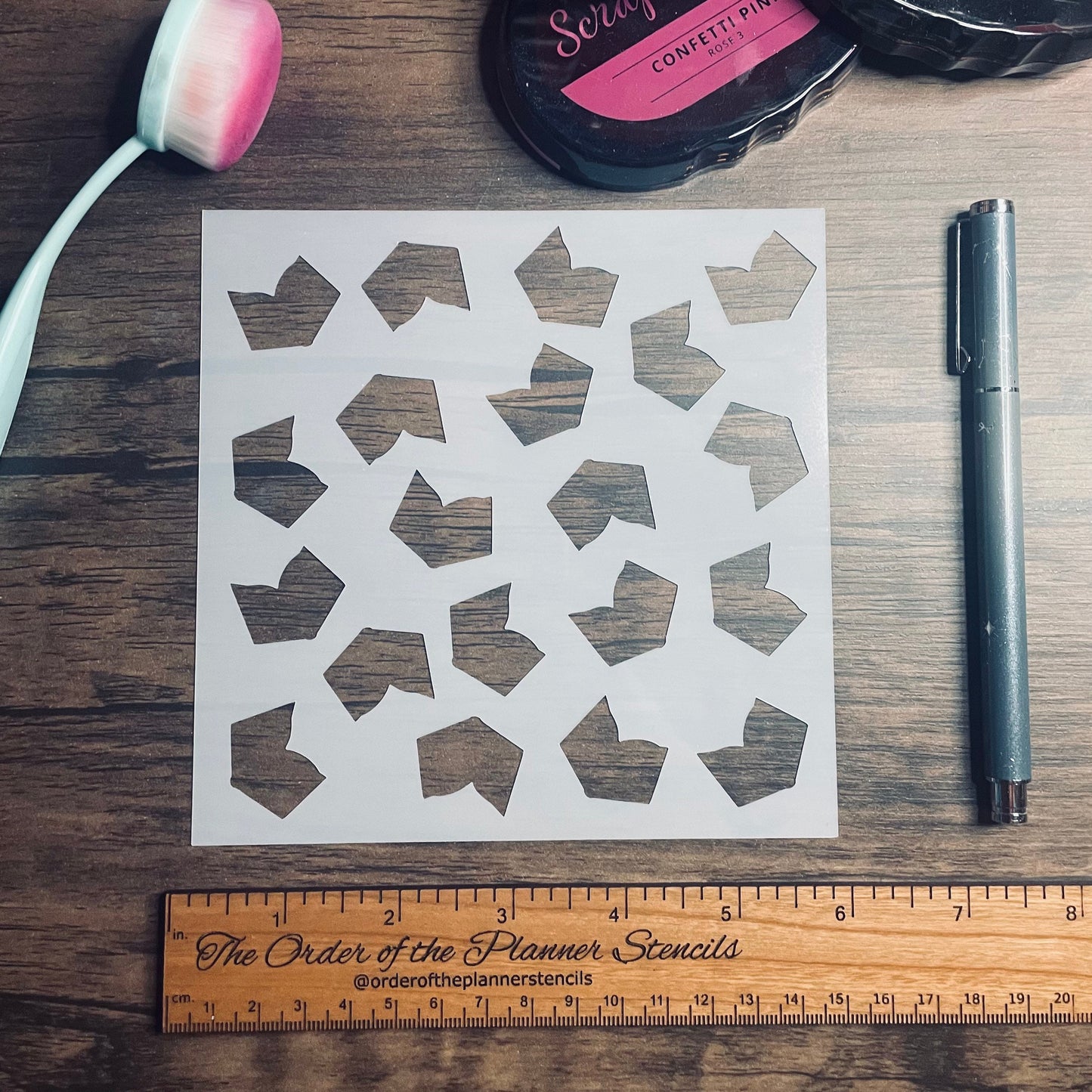 Book Pattern Stencil Planner/Bullet Journal/Art Journal/Inking Stencil/ bujo planner craft stencil inking card making