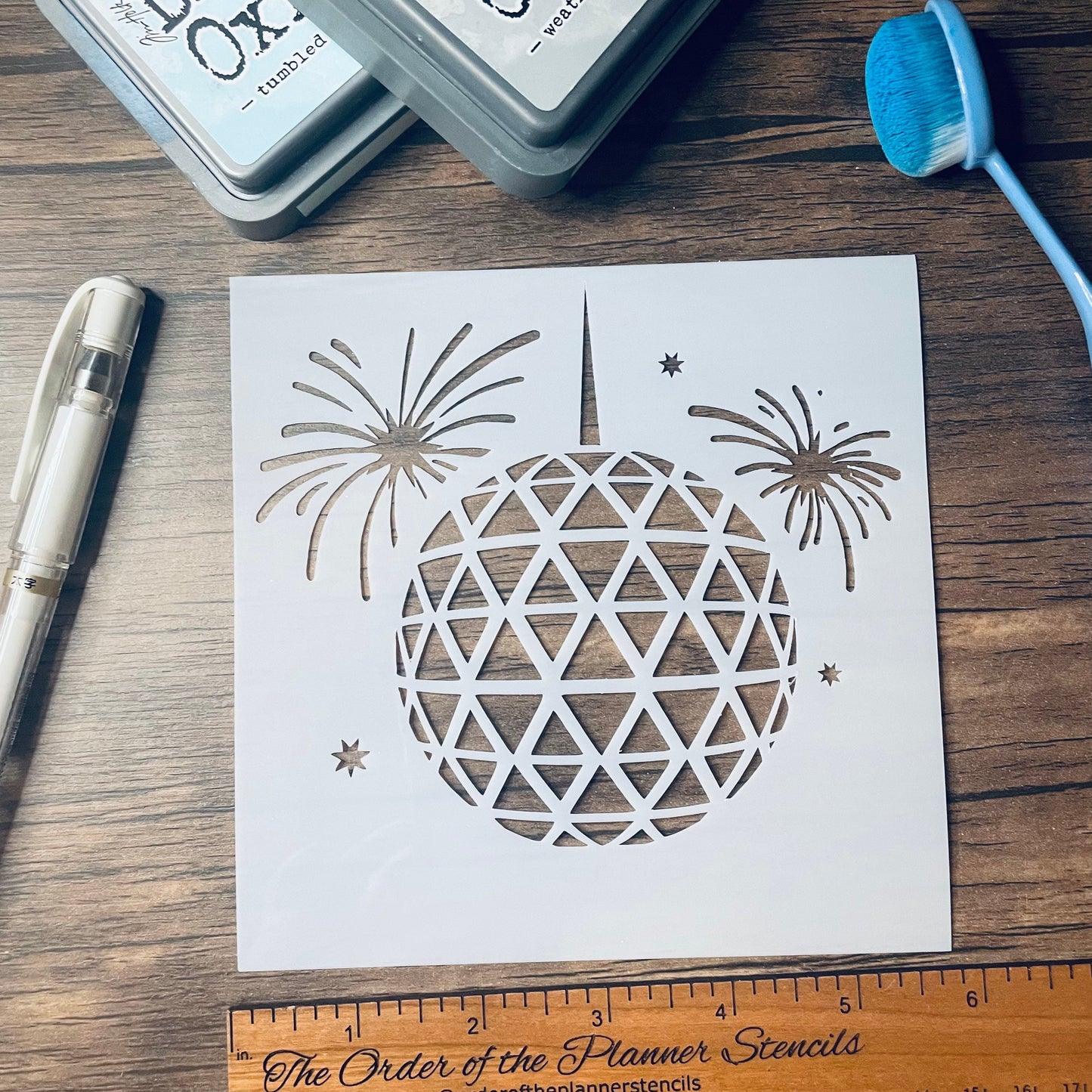 Ball Drop Stencil /Inking cover  Planner/Bullet Journal/Art Journal/Inking Stencil