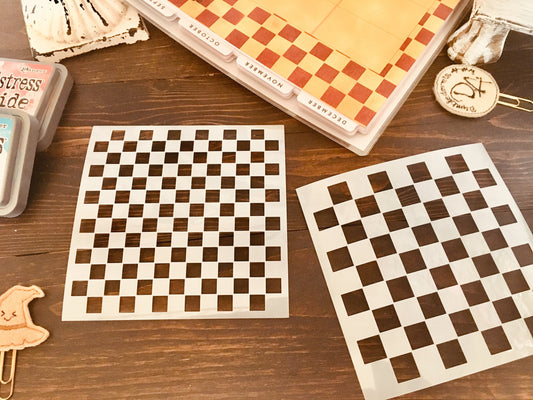 Checker Board Stencil-Journaling Basics-planner stencil, cookie Stencil  (in 2 sizes!) Distress Inking pattern, Dragon Scales, Dragon egg