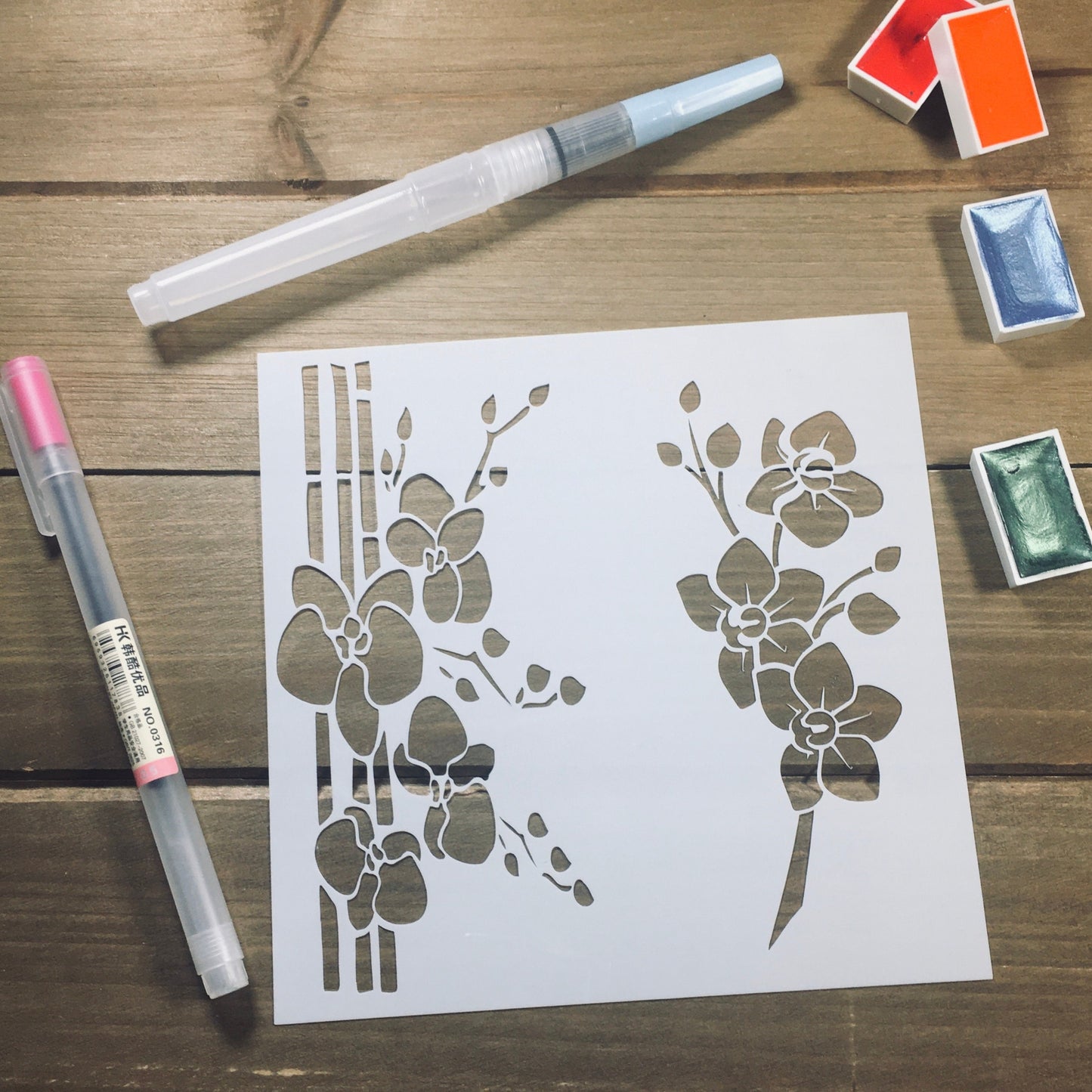 Cherry Blossom Stencil /Inking cover  Planner/Bullet Journal/Art Journal/Inking Stencil
