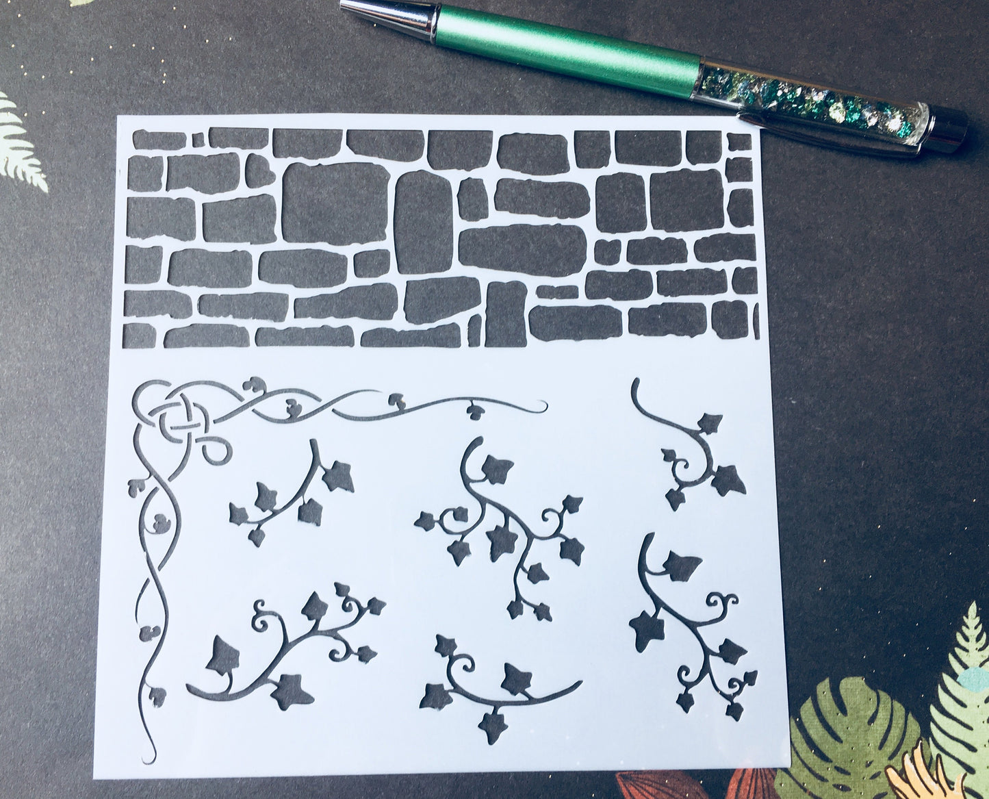 Ivy and Stone Stencil