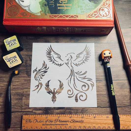 Phoenix variety Stencil /Inking cover  Planner/Bullet Journal/Art Journal/Inking Stencil