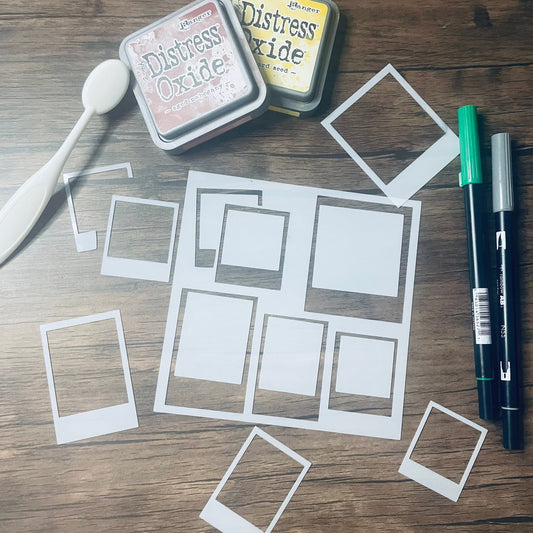 Snapped Stencil Planner/Bullet Journal/Art Journal/Inking Stencil/ bujo planner craft stencil inking card making