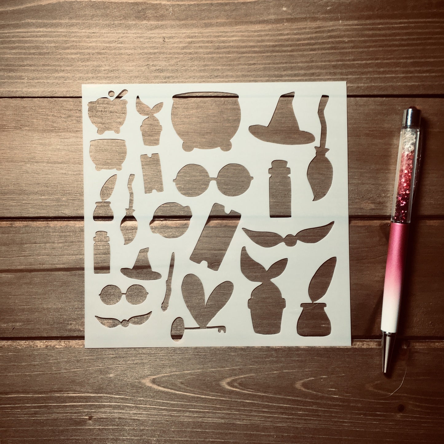 Wizarding Doodle Icons Stencil /Inking cover Planner/Bullet Journal/Art Journal/Inking Stencil
