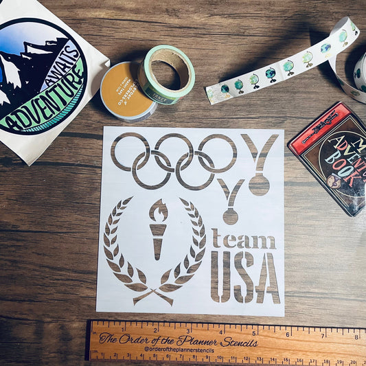 World games Stencil /Inking cover  Planner/Bullet Journal/Art Journal/Inking Stencil