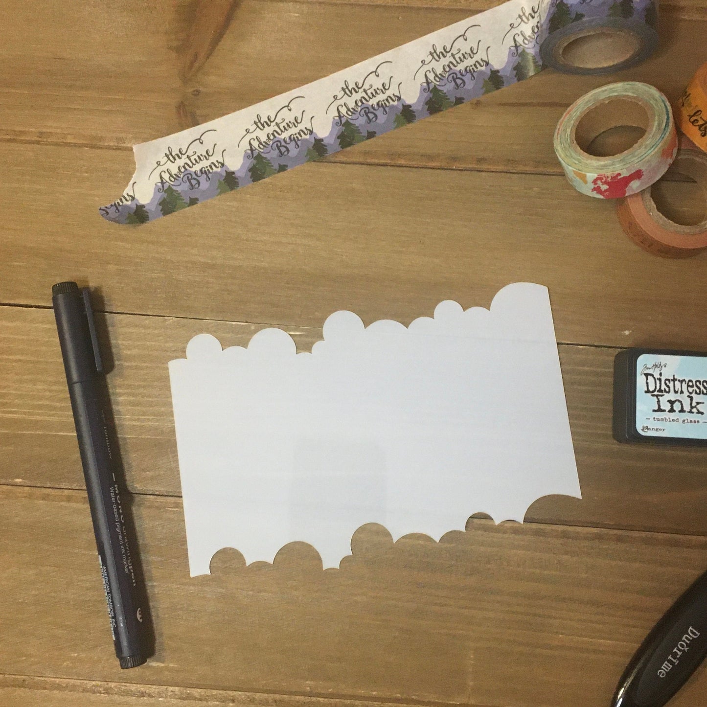 Clouds Edger Stencil /Inking cover  Planner/Bullet Journal/Art Journal/Inking Stencil