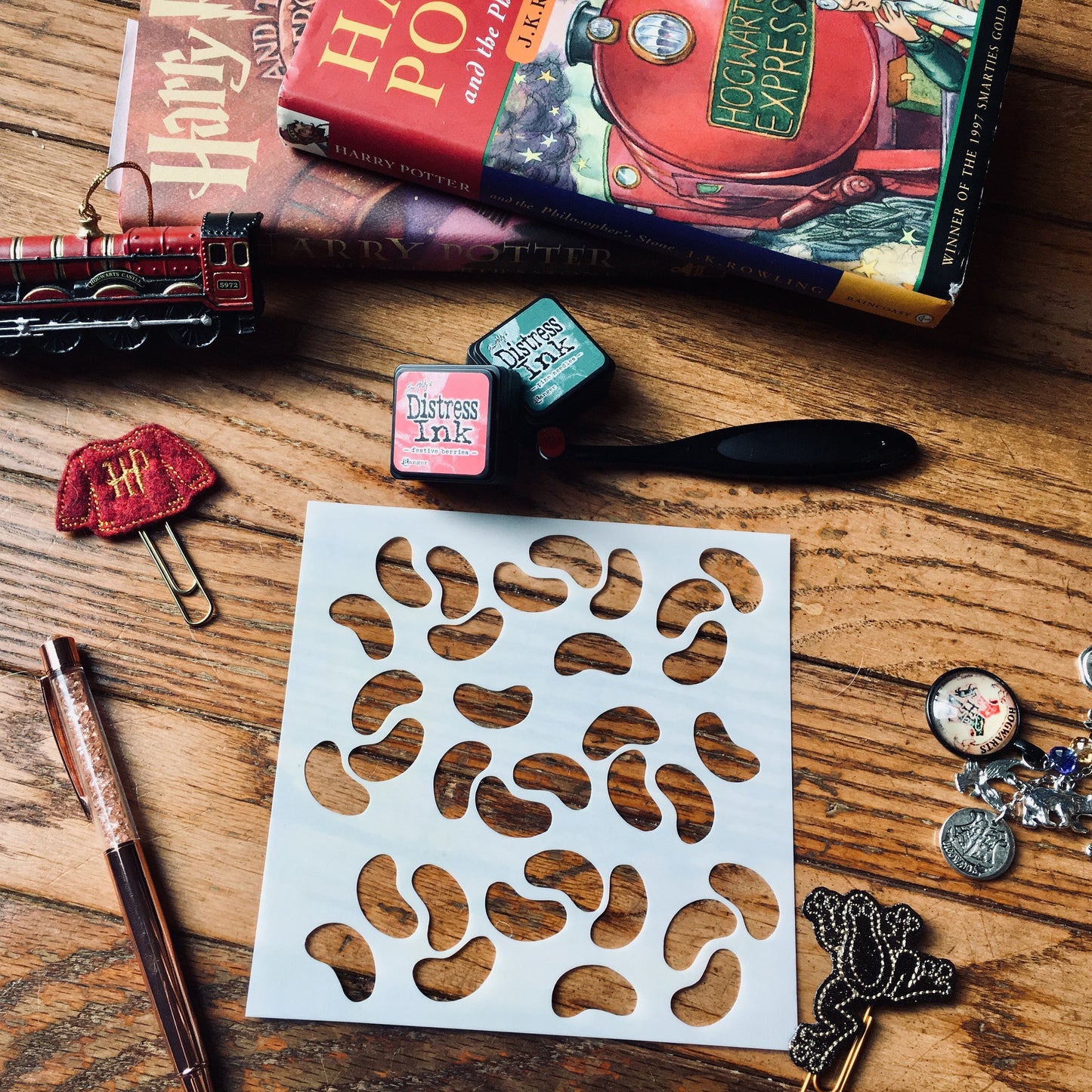 Jelly Bean Cover Stencil  Planner/Bullet Journal/Art Journal/Inking Stencil/holiday DIY Christmas Cards Christams Tags