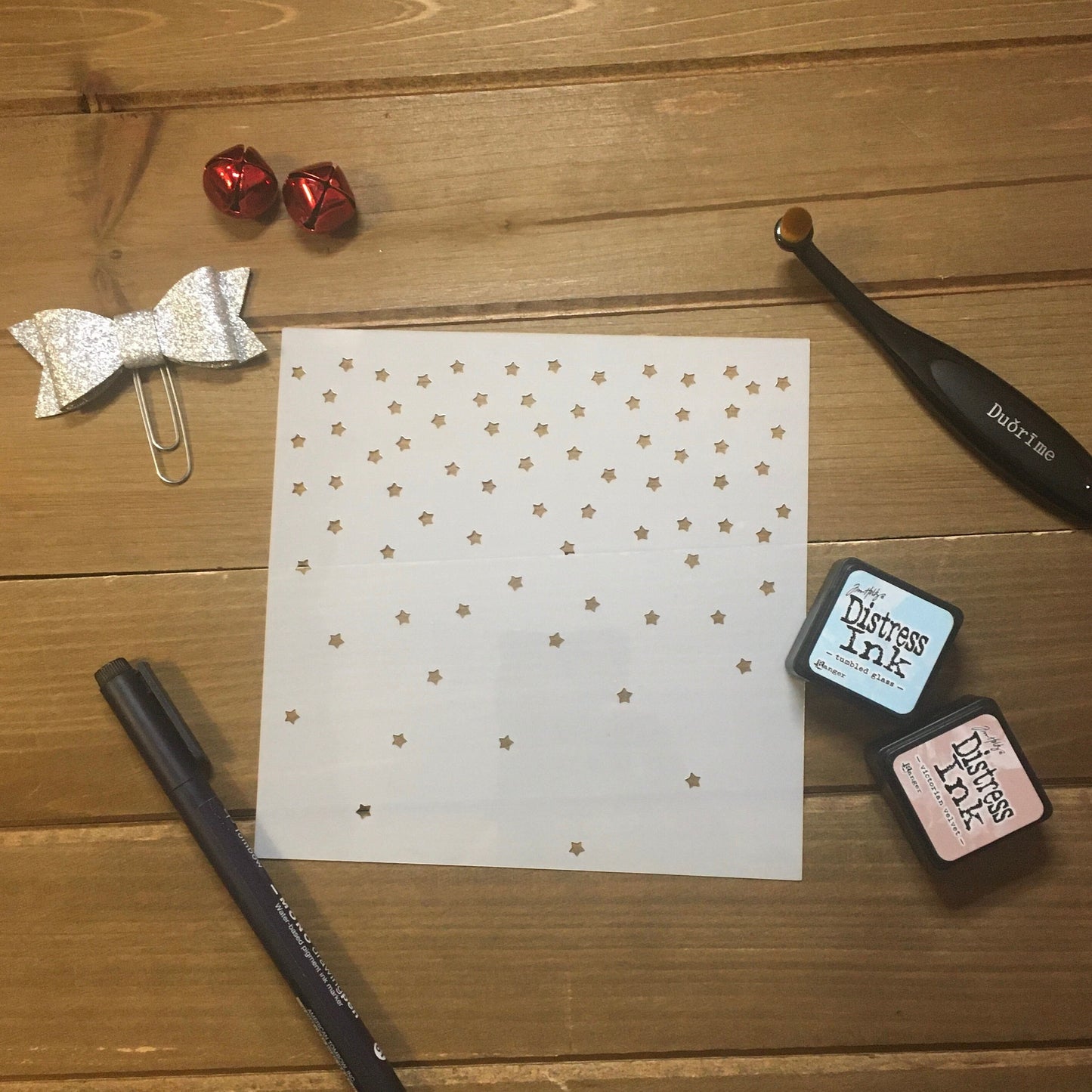 Star Fall Stencil /Inking cover Planner/Bullet Journal/Art Journal/Inking Stencil
