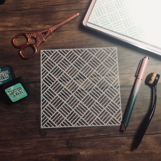 Thatching Pattern Stencil /Inking cover  Planner/Bullet Journal/Art Journal/Inking Stencil