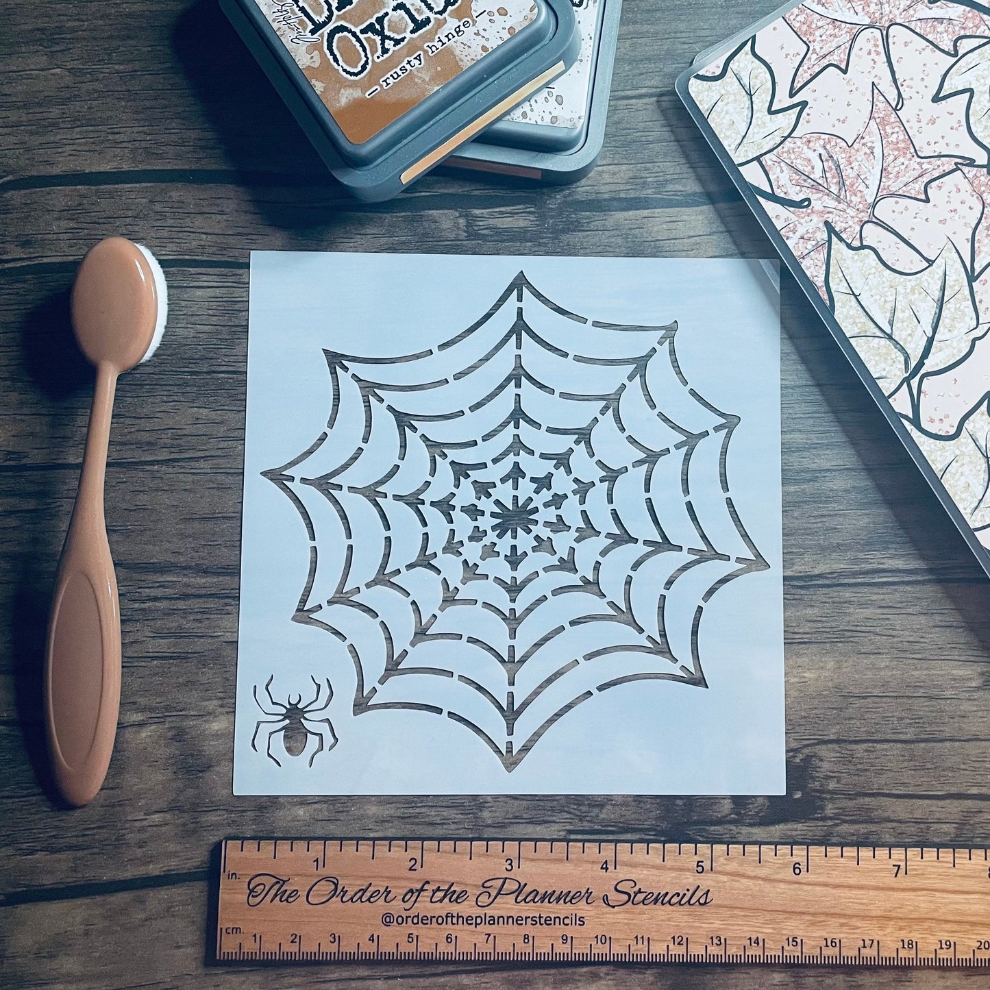 The web Stencil /Inking cover  Planner/Bullet Journal/Art Journal/Inking Stencil