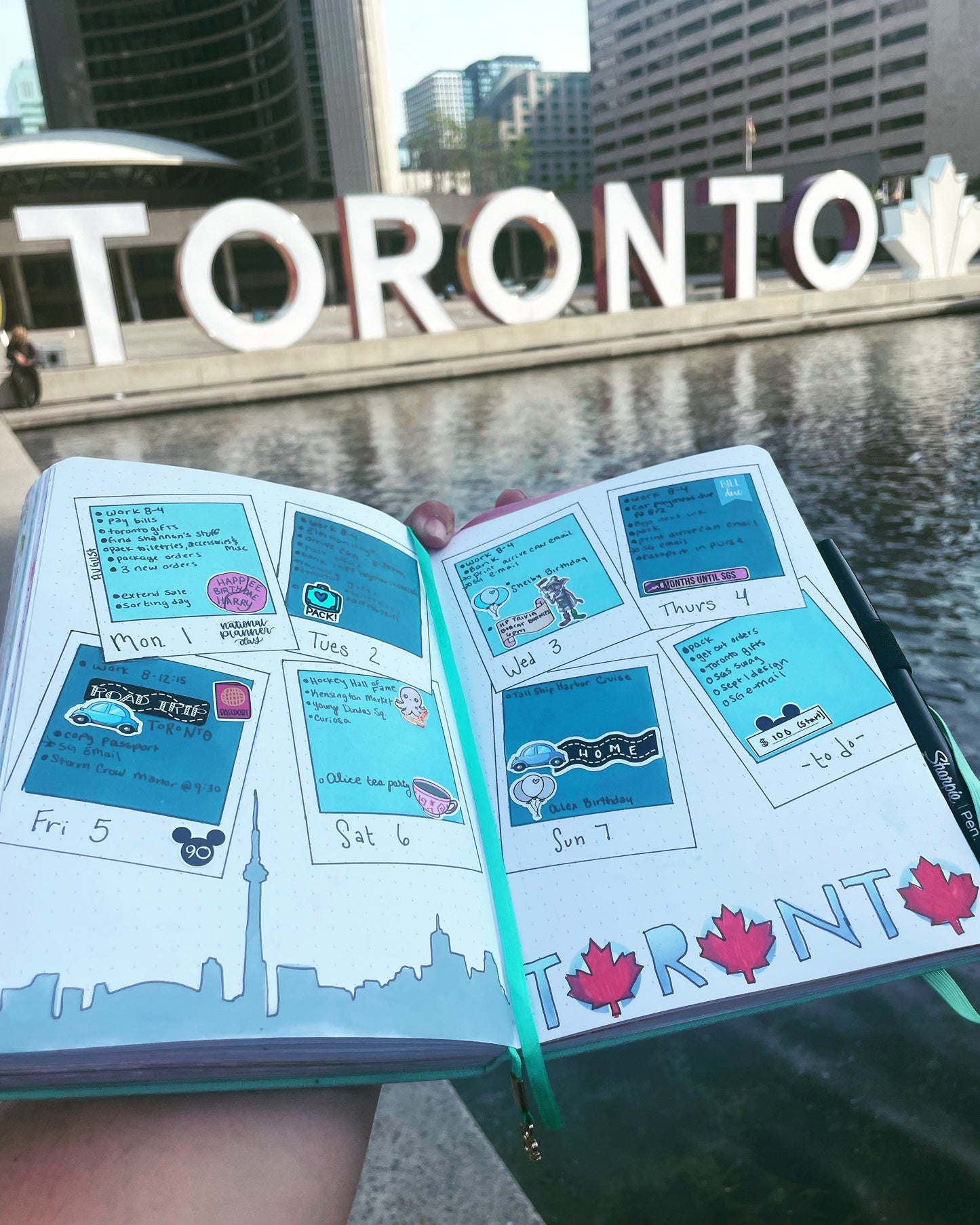 Toronto Stencil Planner/Bullet Journal/Art Journal/Inking Stencil/ bujo planner craft stencil inking card making