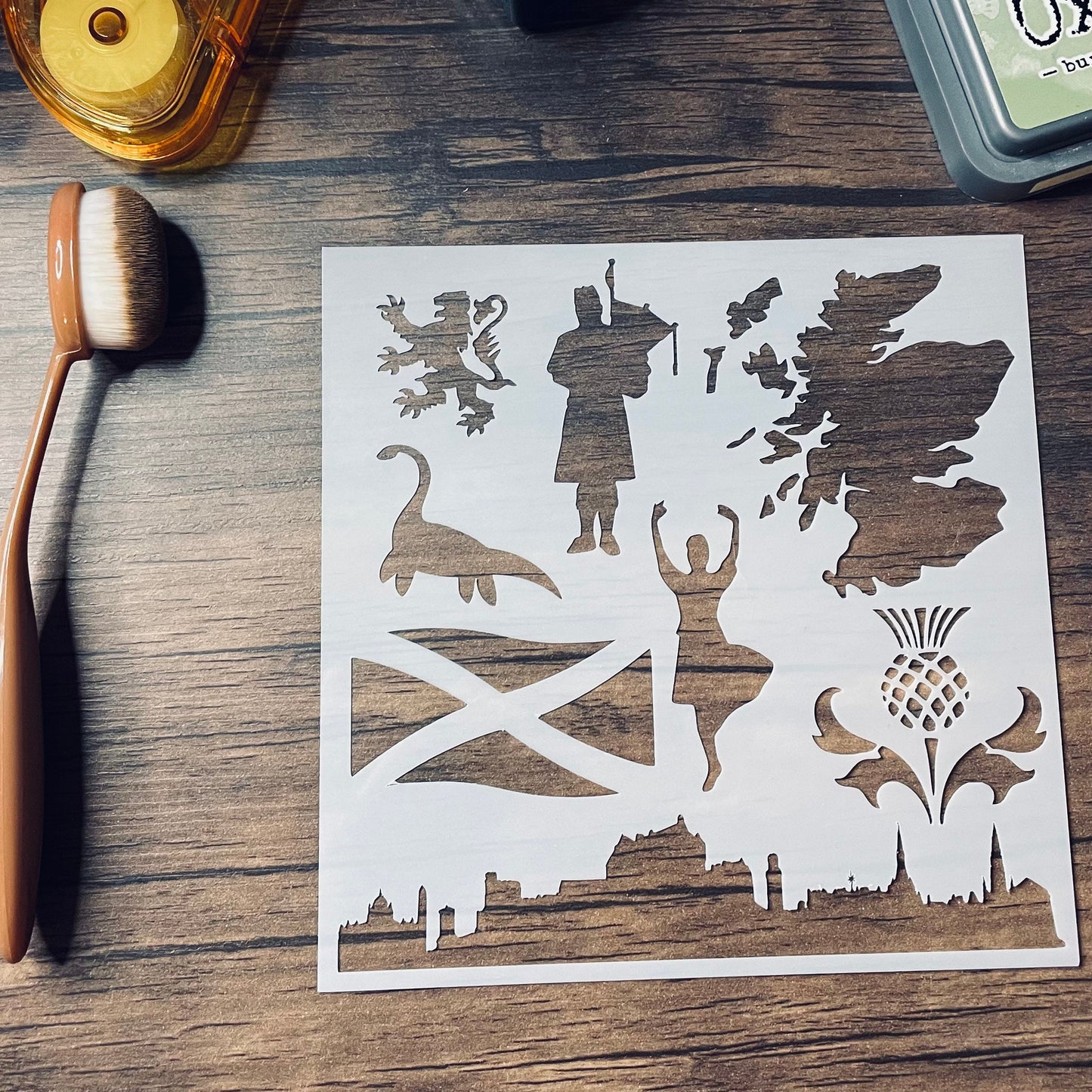 Scotland Stencil Planner/Bullet Journal/Art Journal/Inking Stencil/ bujo planner craft stencil inking card making