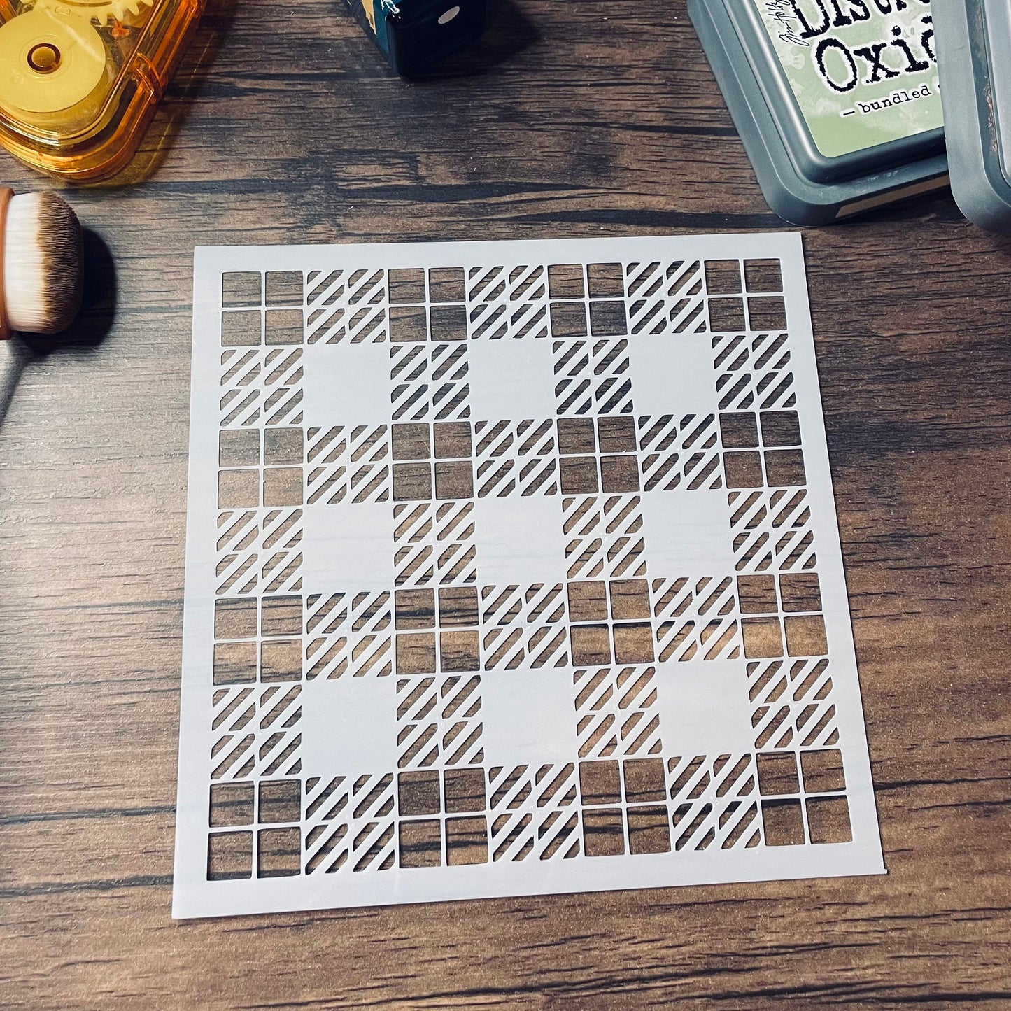 Tartan Narrow Stencil Planner/Bullet Journal/Art Journal/Inking Stencil/ bujo planner craft stencil inking card making