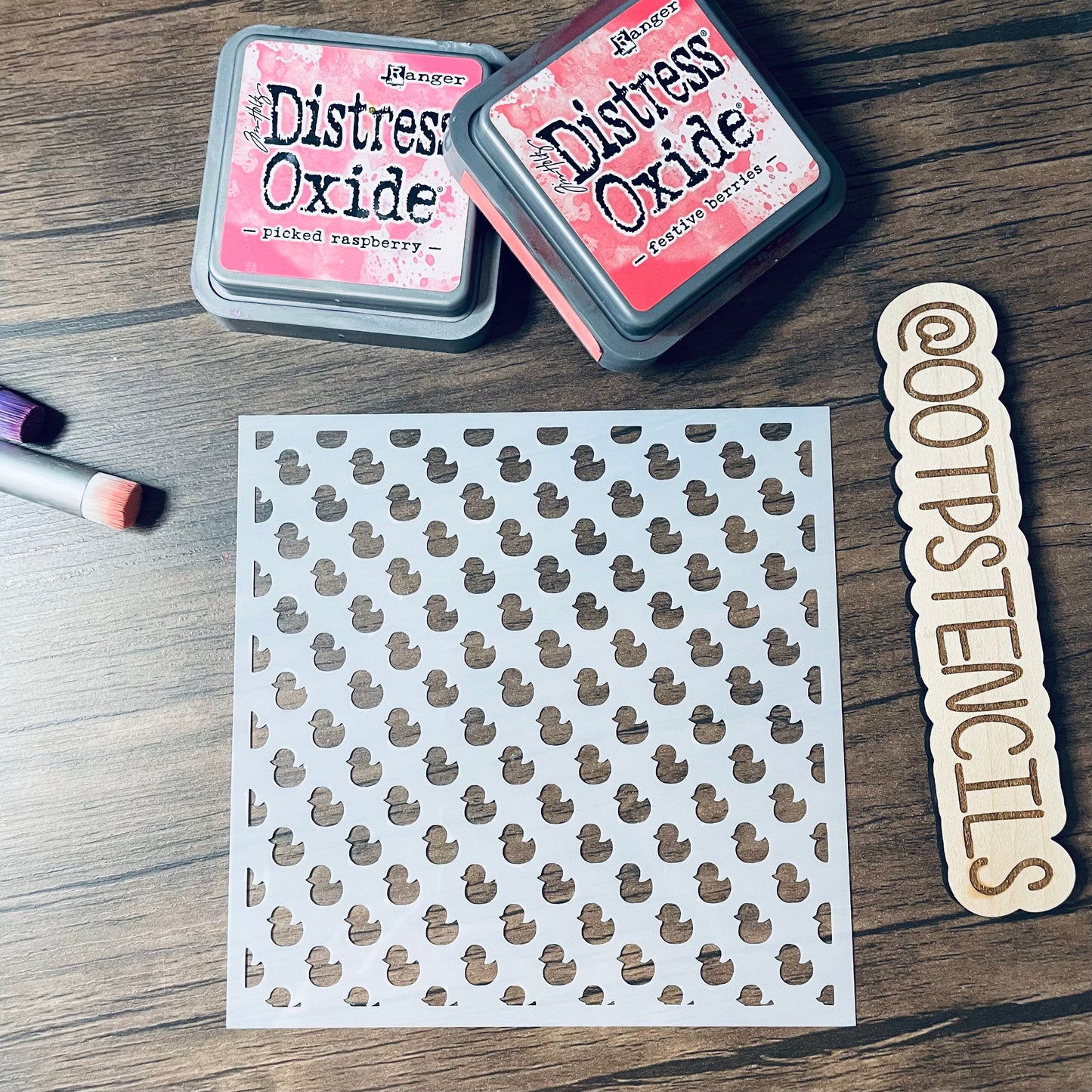 Tiny Ducks Stencil Planner/Bullet Journal/Art Journal/Inking Stencil/ bujo planner craft stencil inking card making