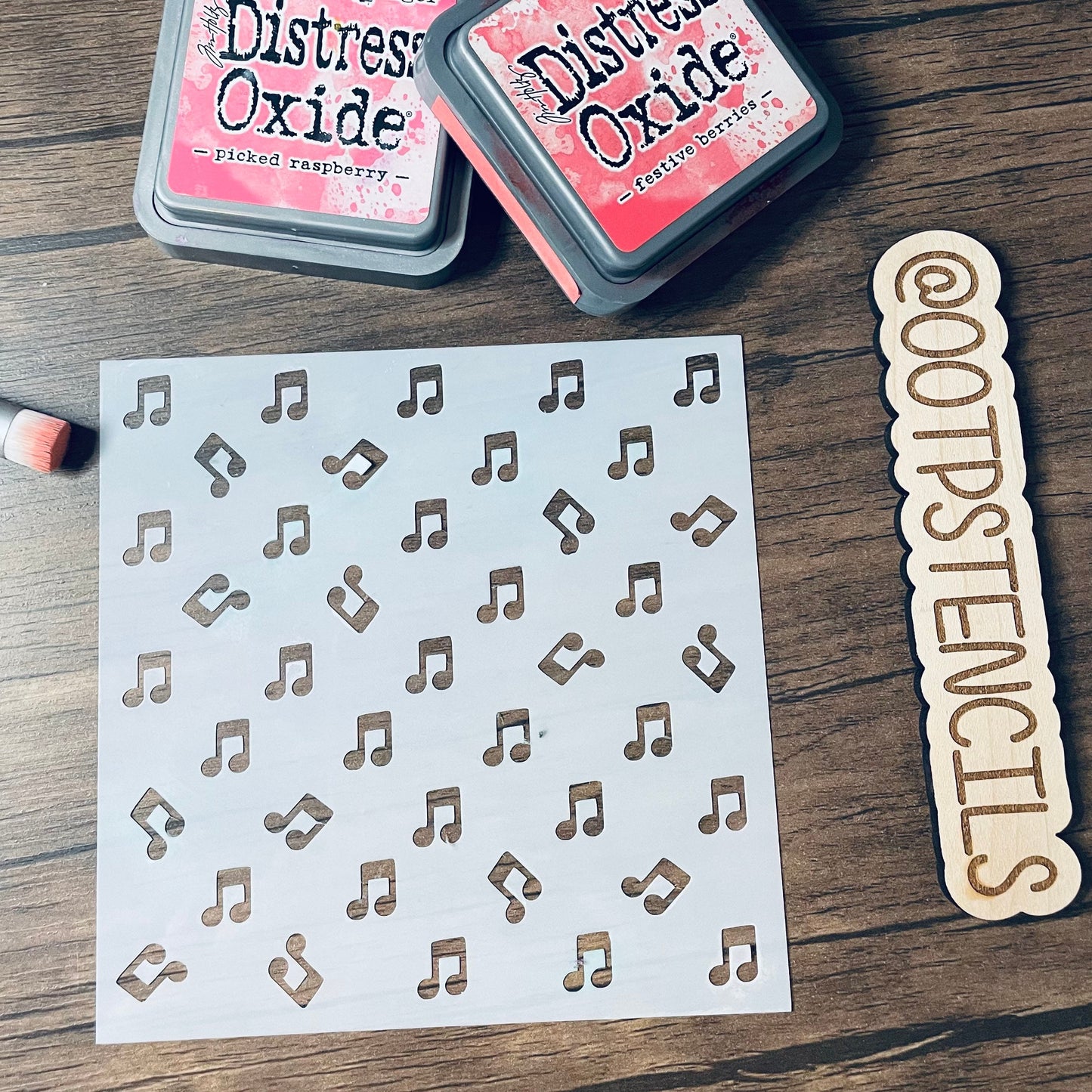 Music Notes Pattern Stencil Planner/Bullet Journal/Art Journal/Inking Stencil/ bujo planner craft stencil inking card making