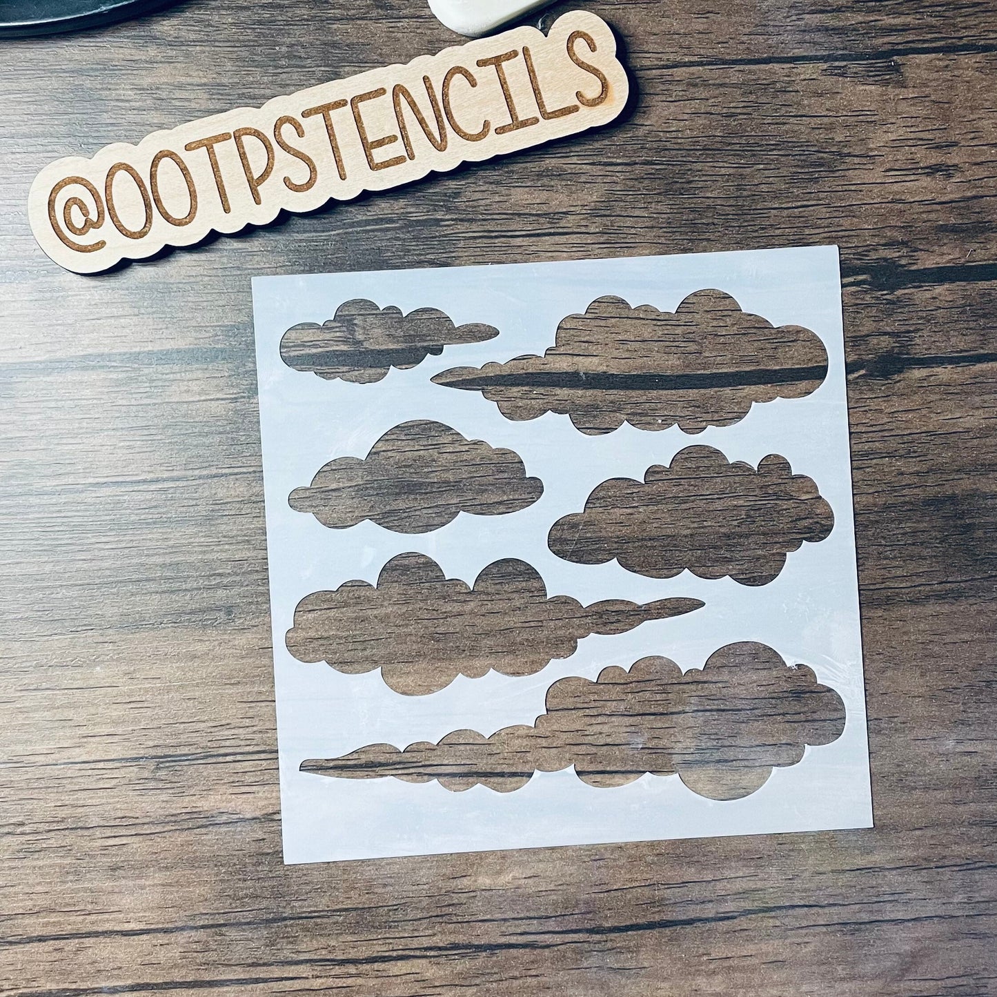 Cloud & Shadow 2 Piece Stencil Planner/Bullet Journal/Art Journal/Inking Stencil/ bujo planner craft stencil inking card making