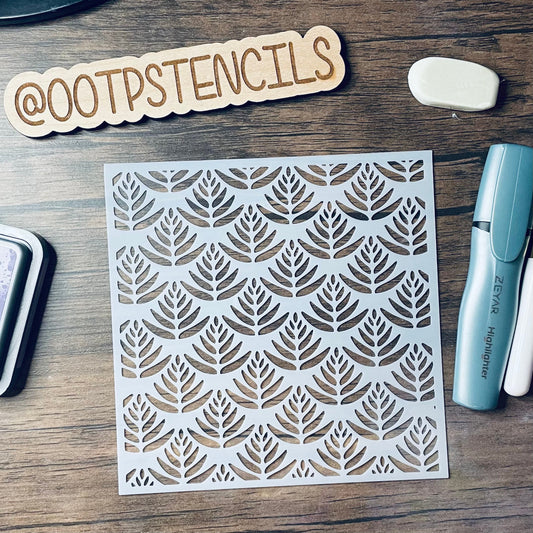 Agave Pattern Stencil Planner/Bullet Journal/Art Journal/Inking Stencil/ bujo planner craft stencil inking card making