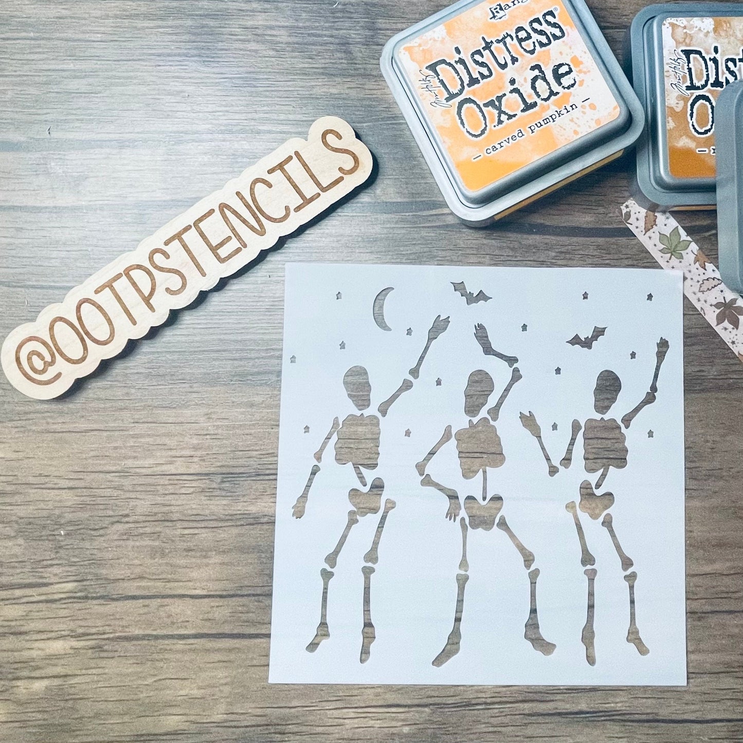 Dancing Skeletons Stencil Planner/Bullet Journal/Art Journal/Inking Stencil/ bujo planner craft stencil inking card making