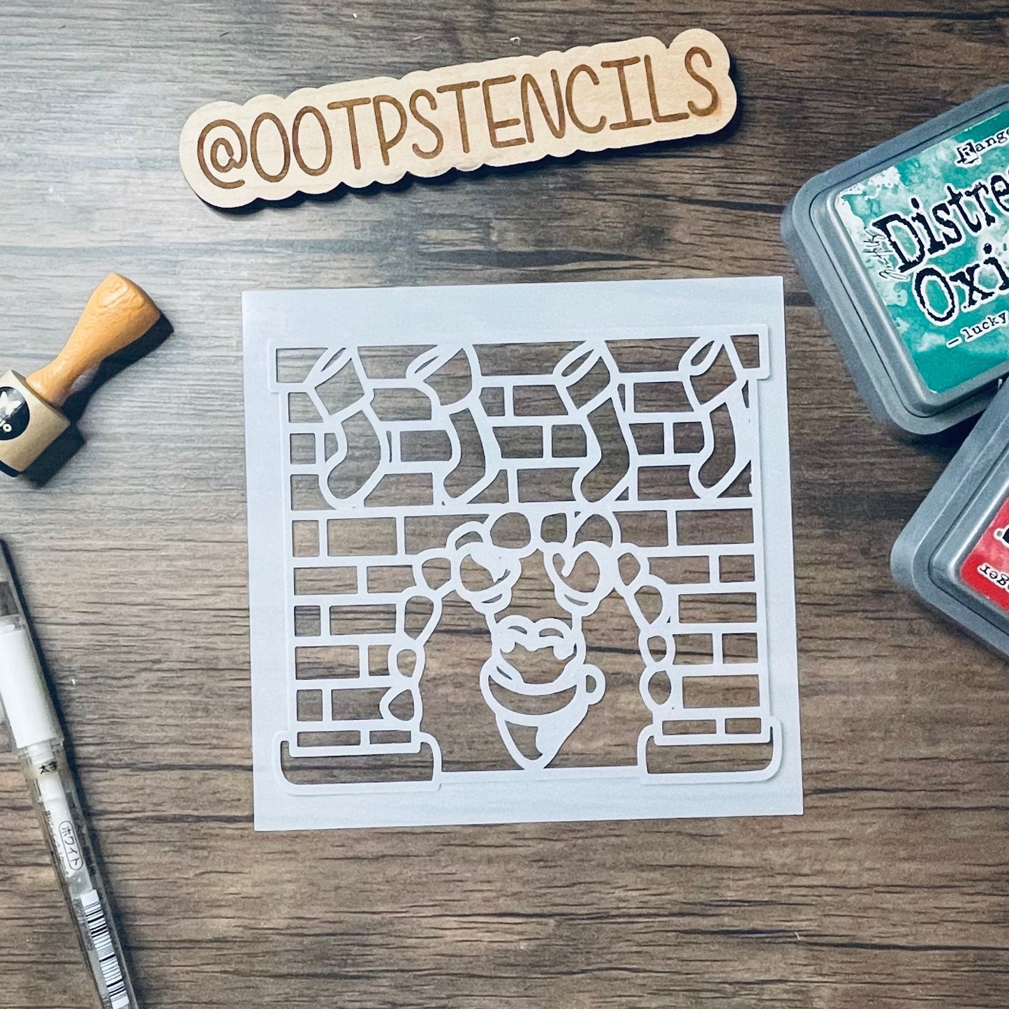 Down the Chimney 2 Piece Stencil Planner/Bullet Journal/Art Journal/Inking Stencil/ bujo planner craft stencil inking card making