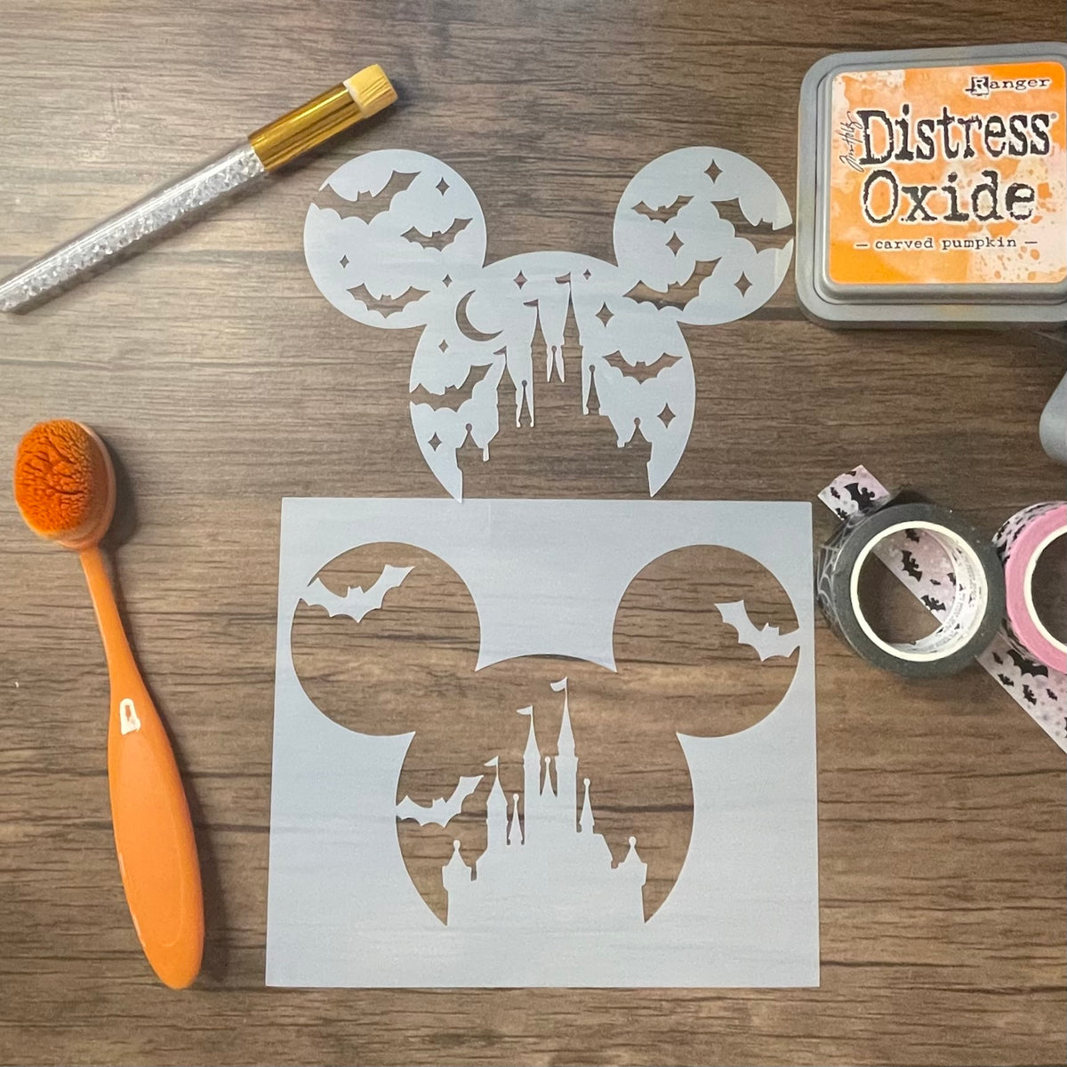 Halloween at the Castle 2 Piece Stencil