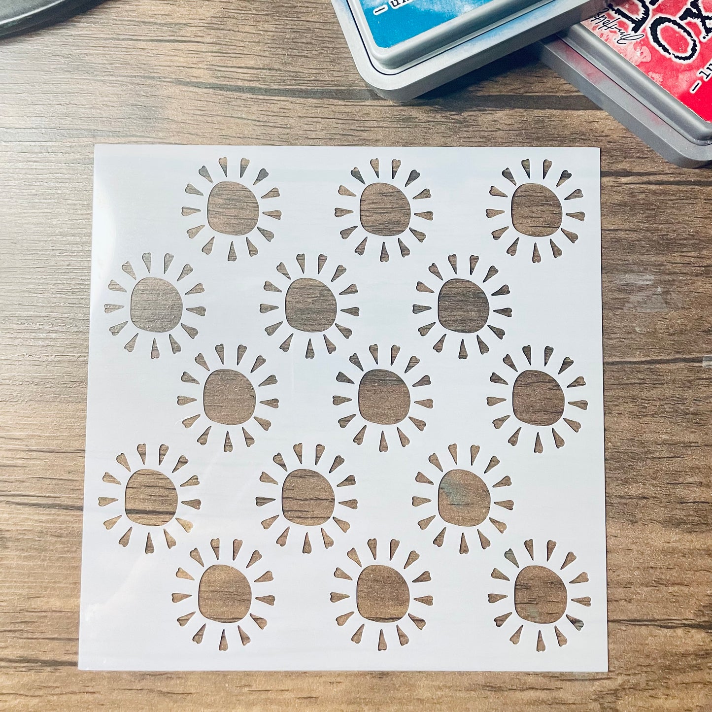 Sunshine Doodles Pattern Stencil