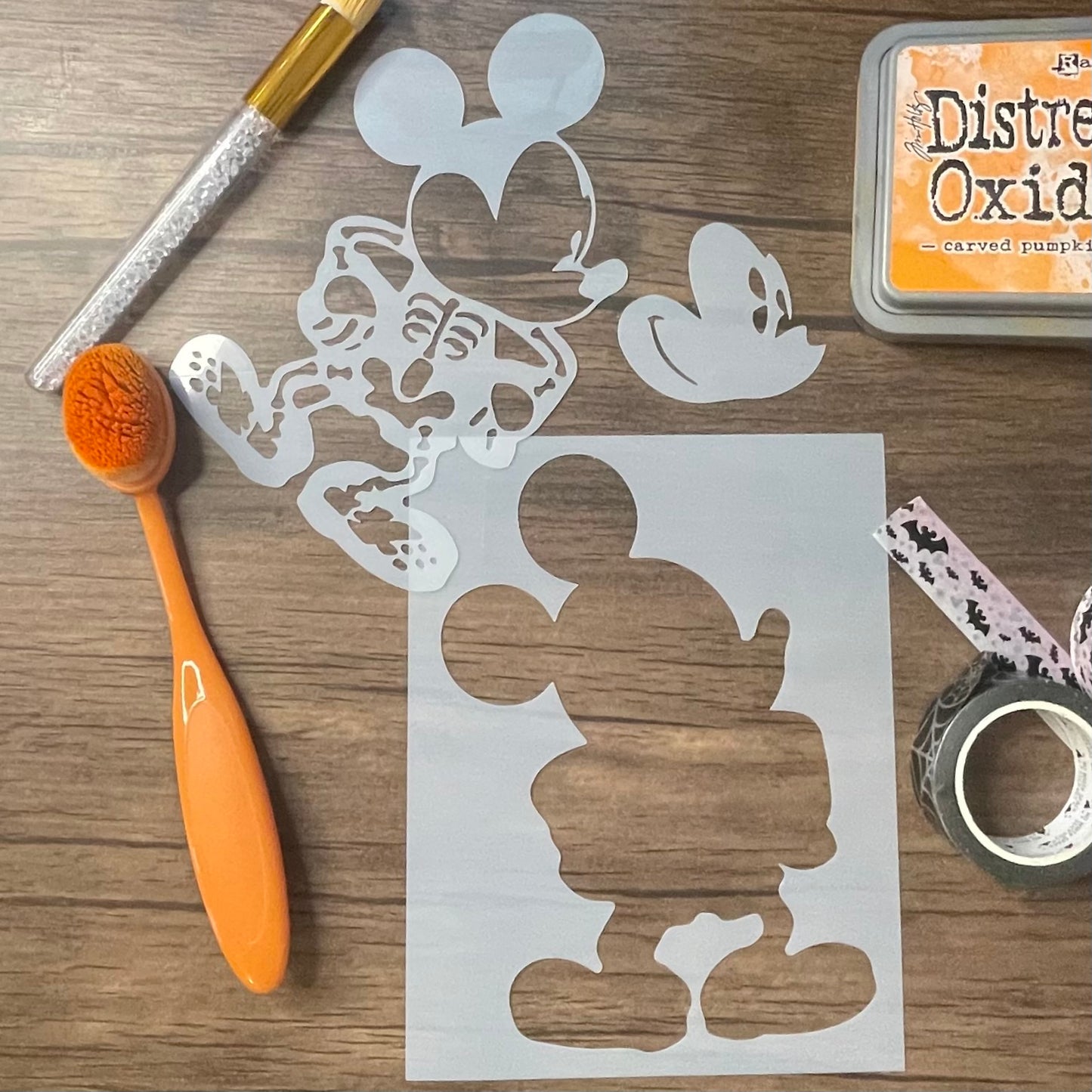 Mouse Skeleton 3 Piece Stencil