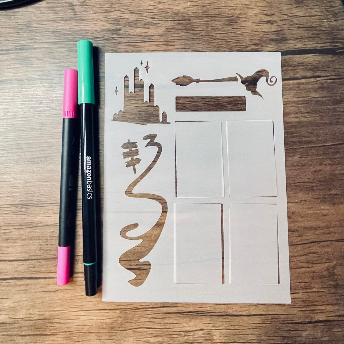 Witches Brick Road Layout Stencil
