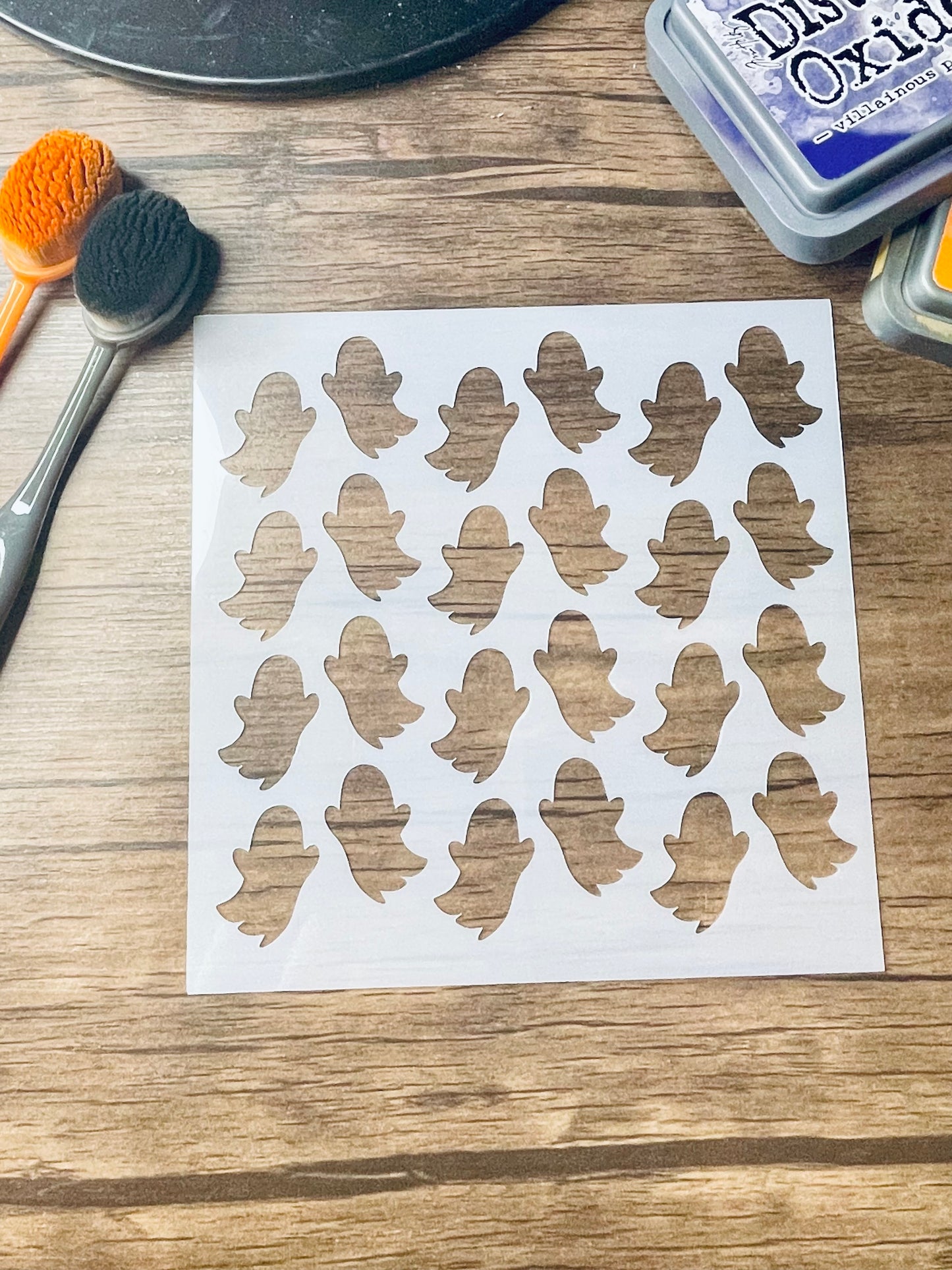 Cutie Ghosts Pattern Stencil