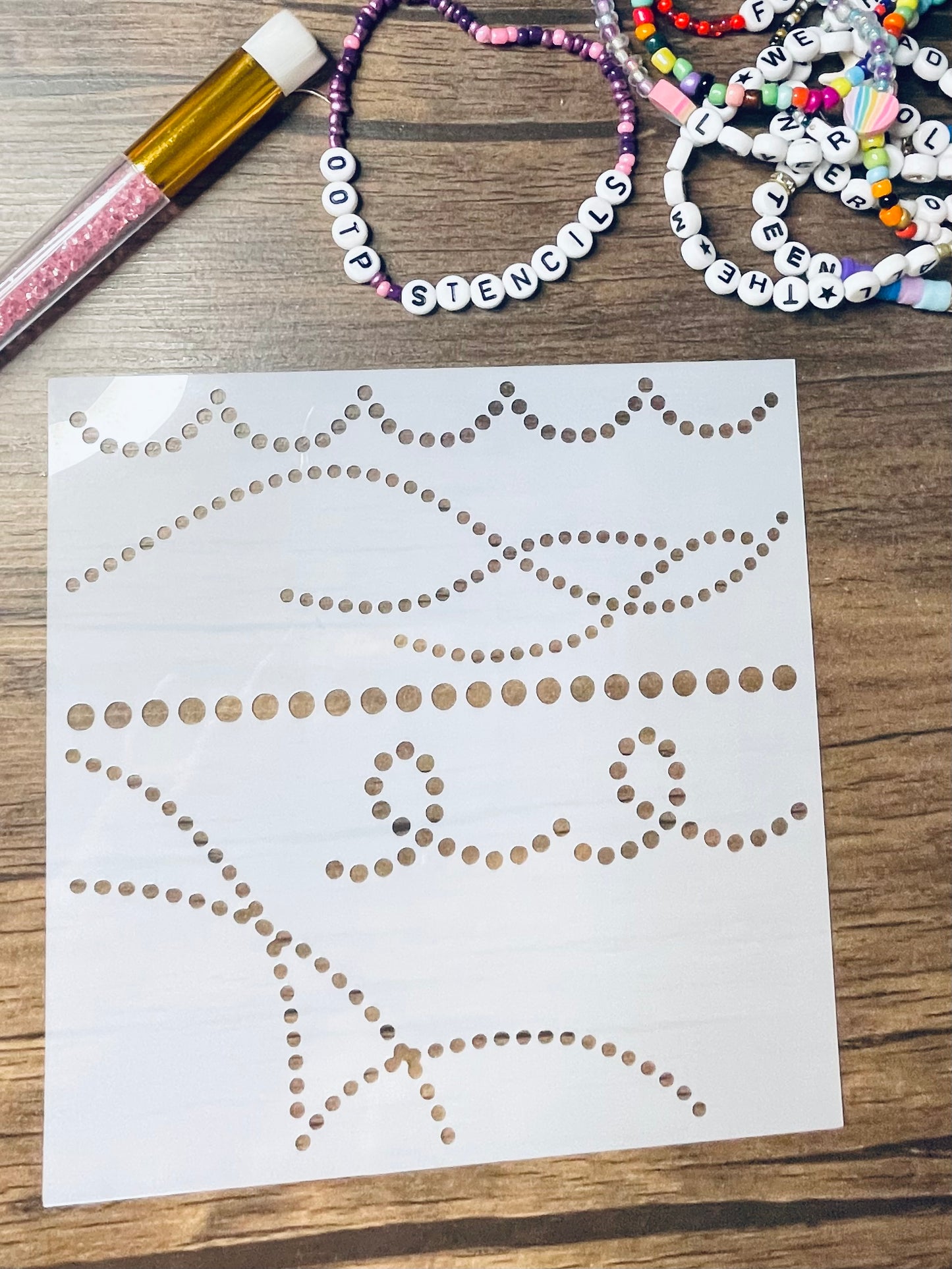 Beaded Jewlery Maker Stencil