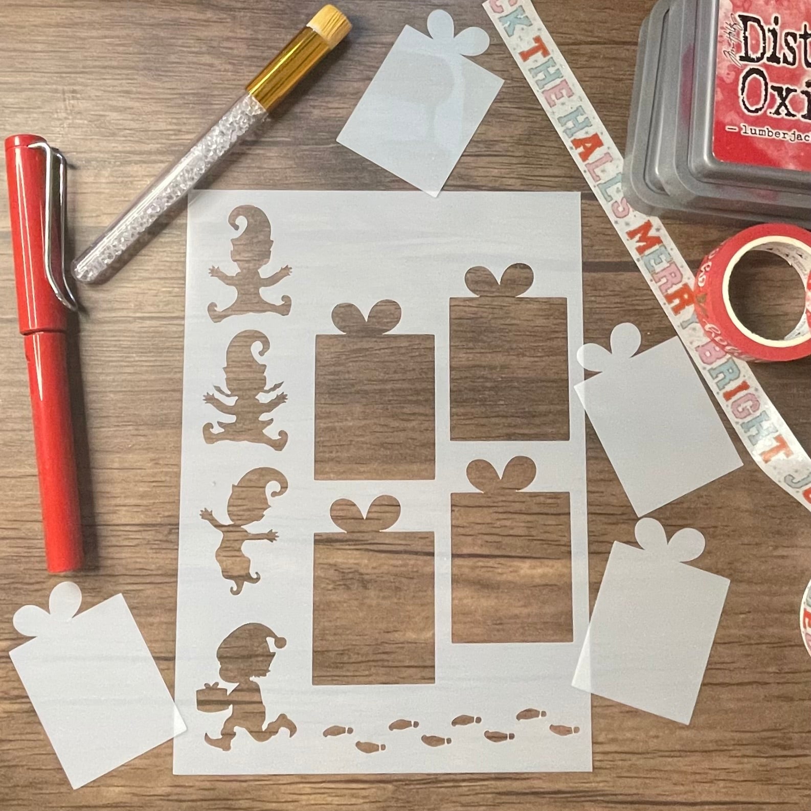 Elf Layout Design Elf Escape Layout A5 Stencil – The Order of the Planner Stencils