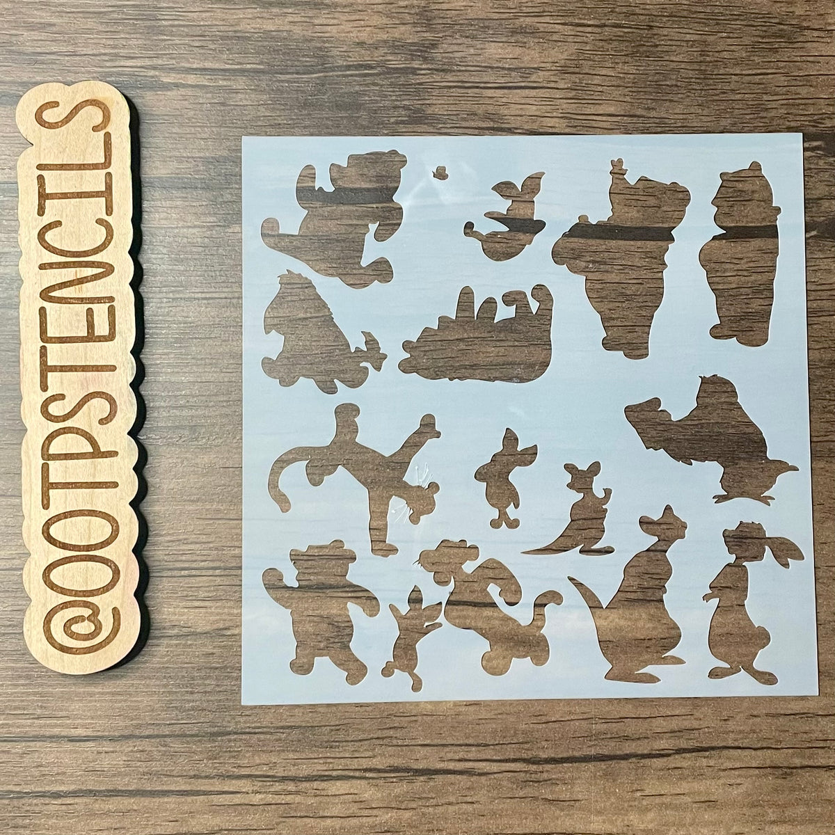 Silly Bear Characters 1 Stencil Planner/Bullet Journal/Art Journal/Inking Stencil/ bujo planner craft stencil inking card making