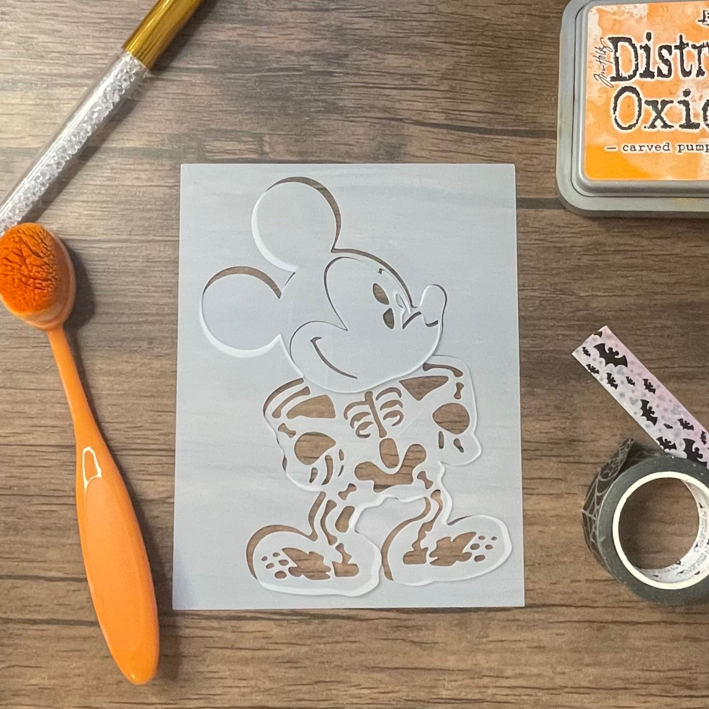 Mouse Skeleton 3 Piece Stencil